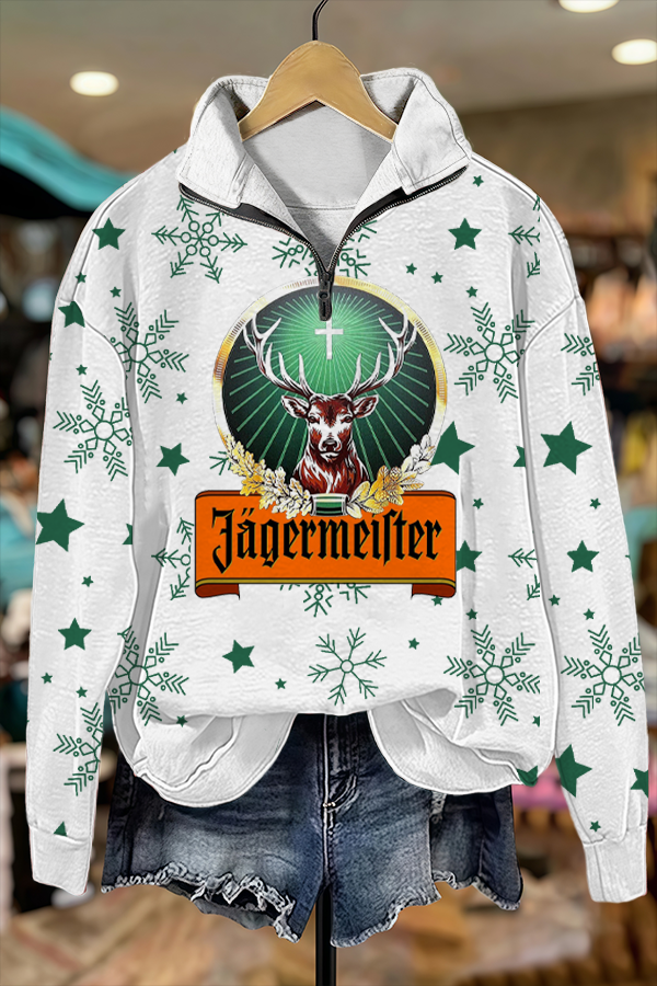 Jägermeister Christmas Zipper Sweatshirt