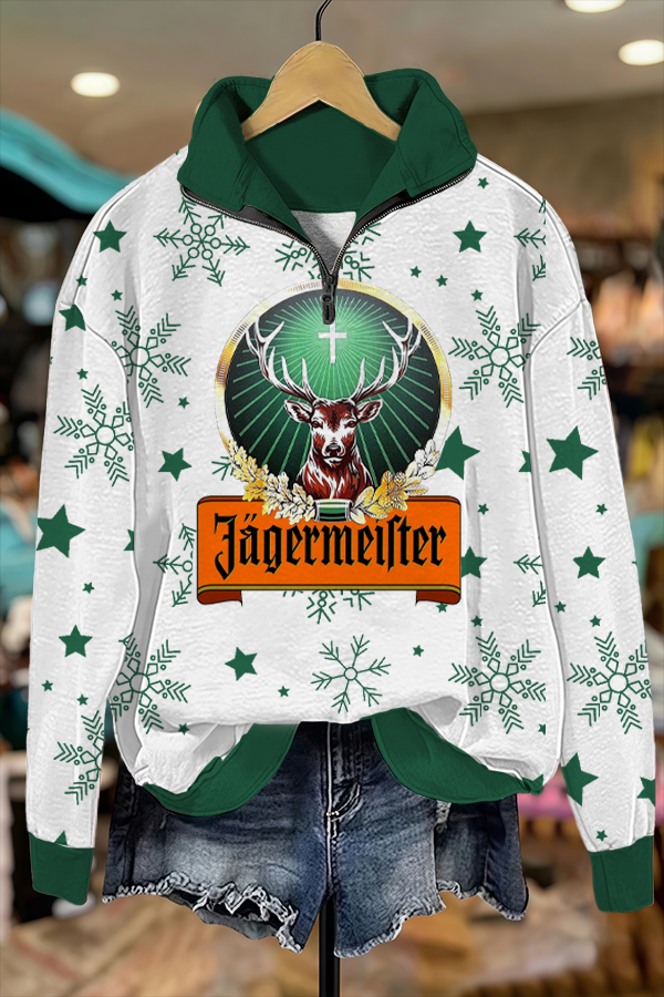 Jägermeister Christmas Zipper Sweatshirt