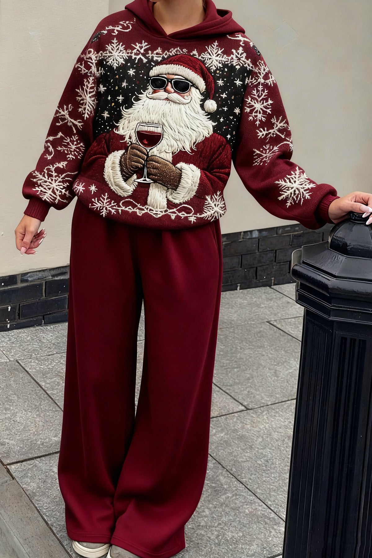 SANTA CLAUS HOODED SWEATSHIRT SET