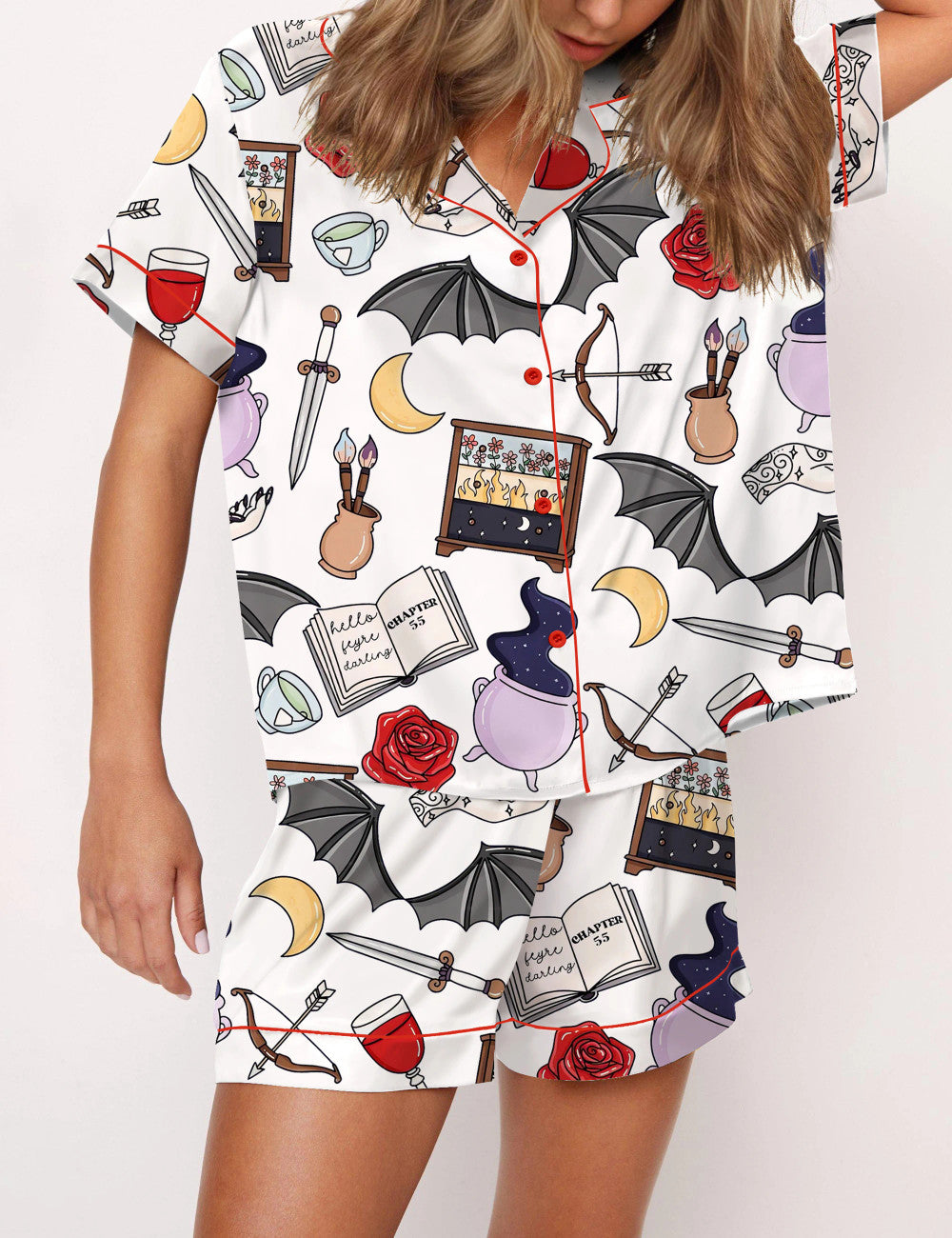 Long Sleeve Acotar Satin Pajama Set For Women