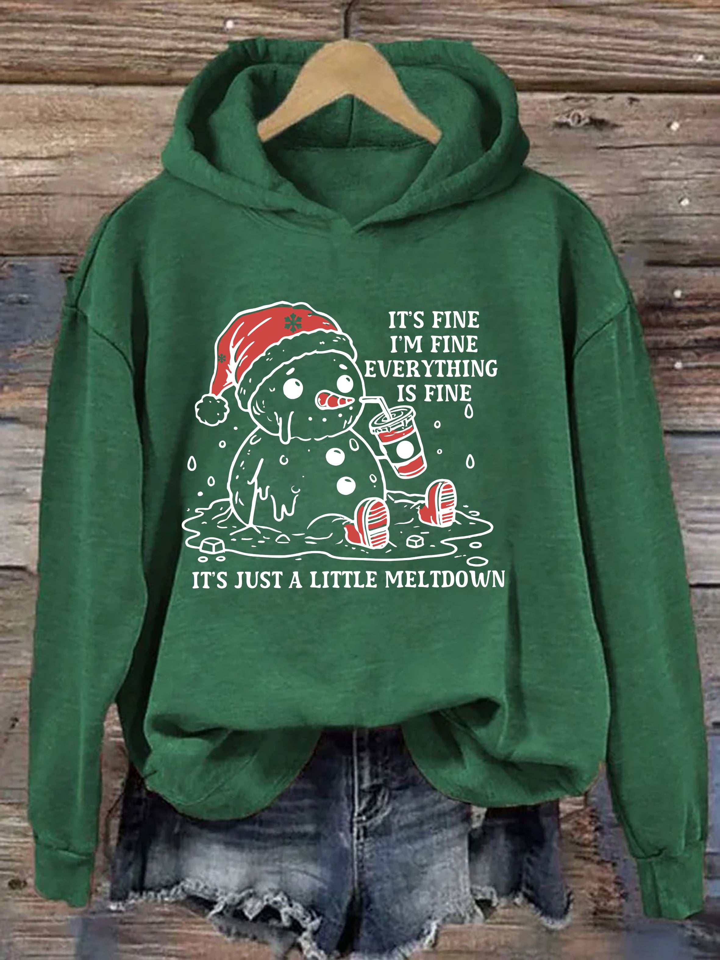 Funny Christmas Mental Health Hoodie