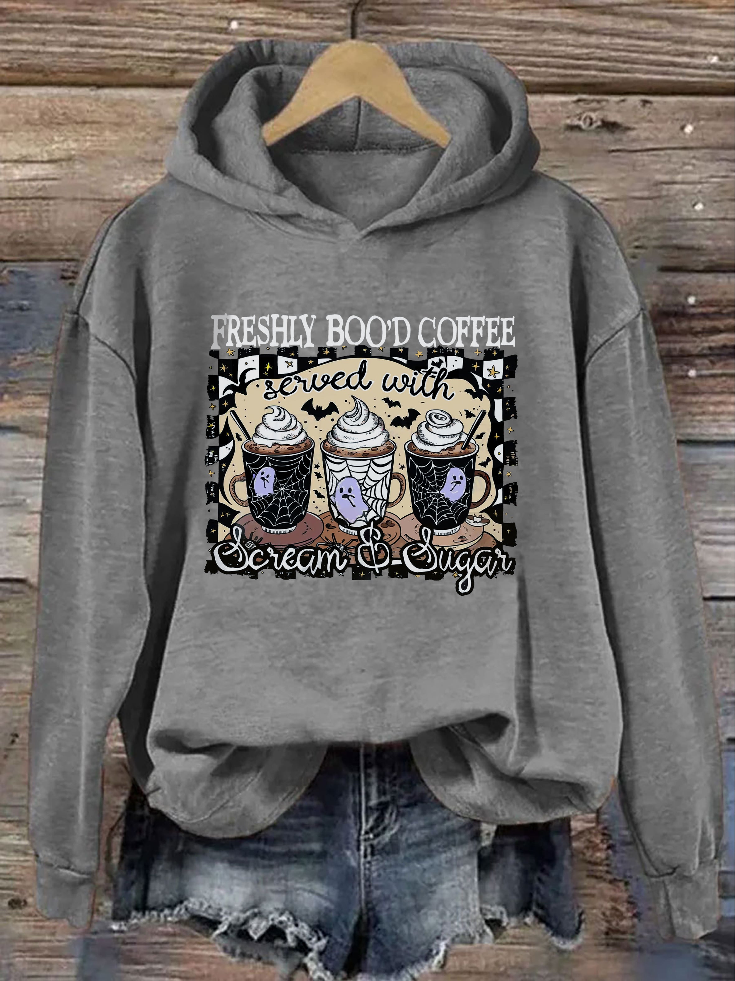 Freshly Boo'd Coffee Halloween Hoodie