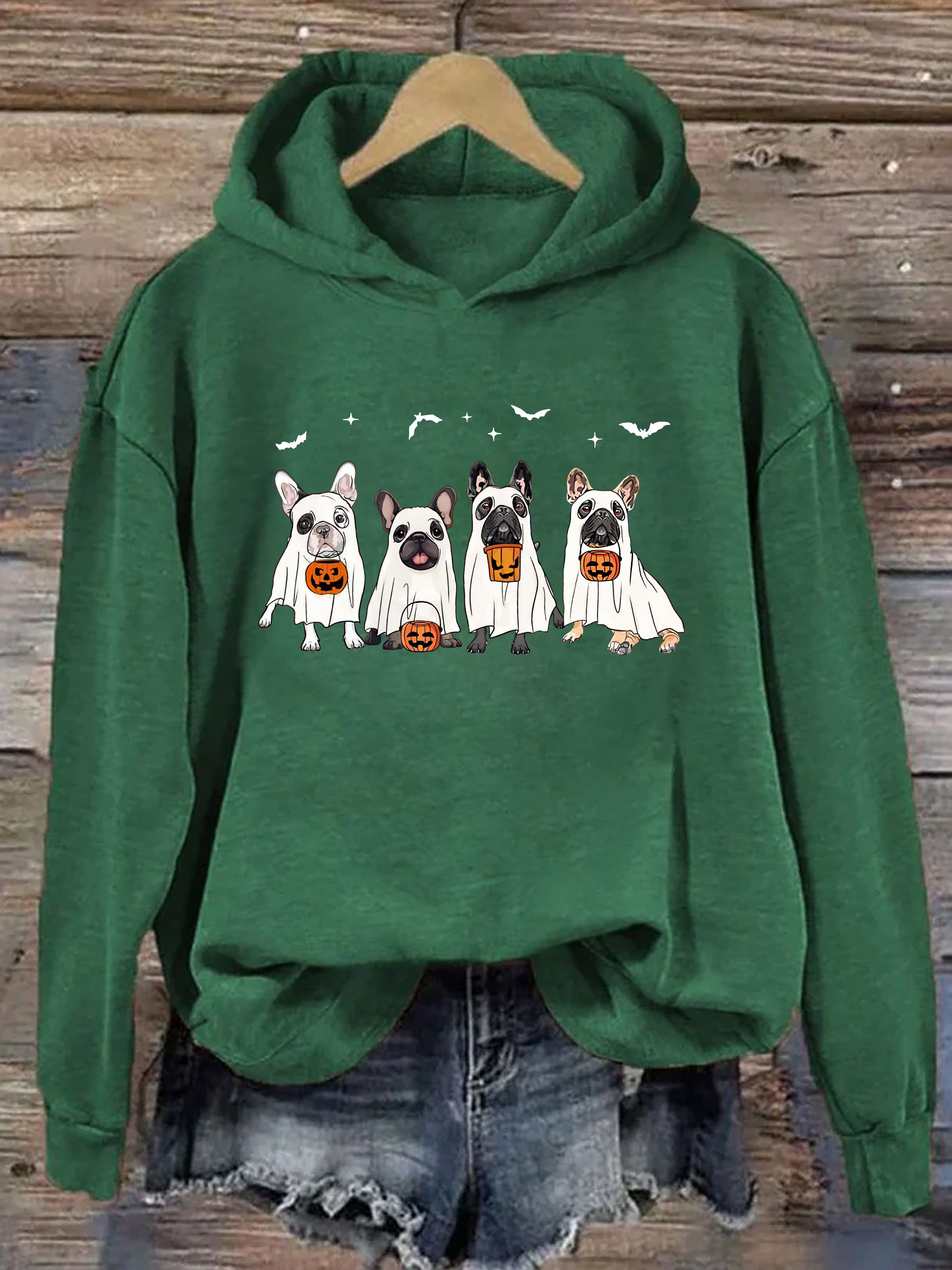 Frenchie Ghost Dog Hoodie