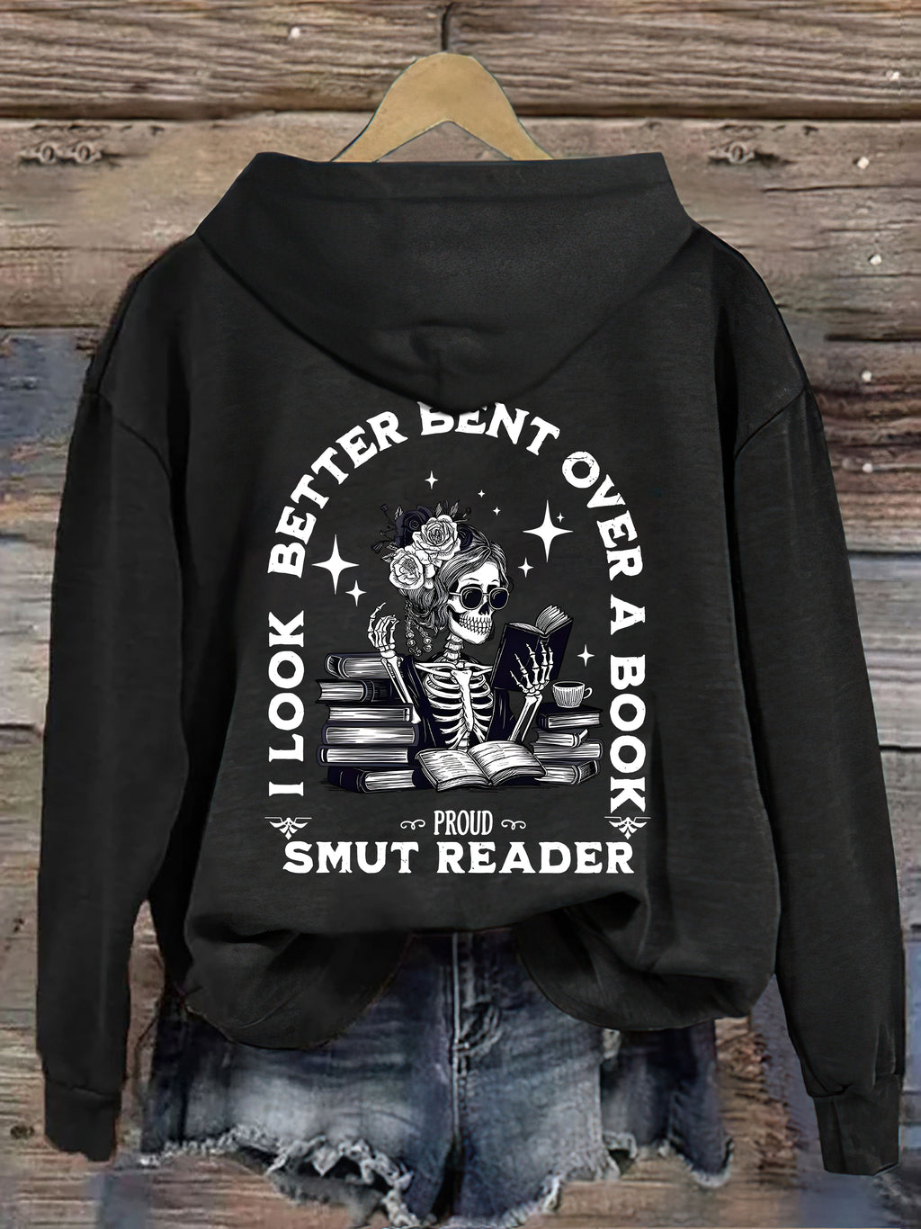 I Look Better Bent Over A Book Hoodie