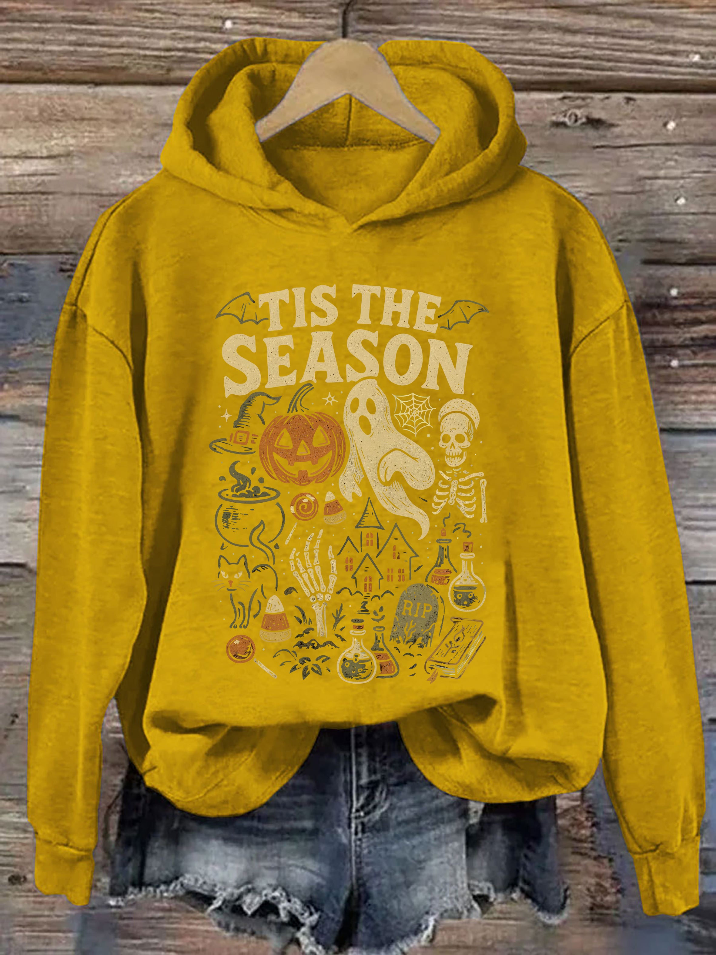 Tis' The Season Vintage Halloween Hoodie