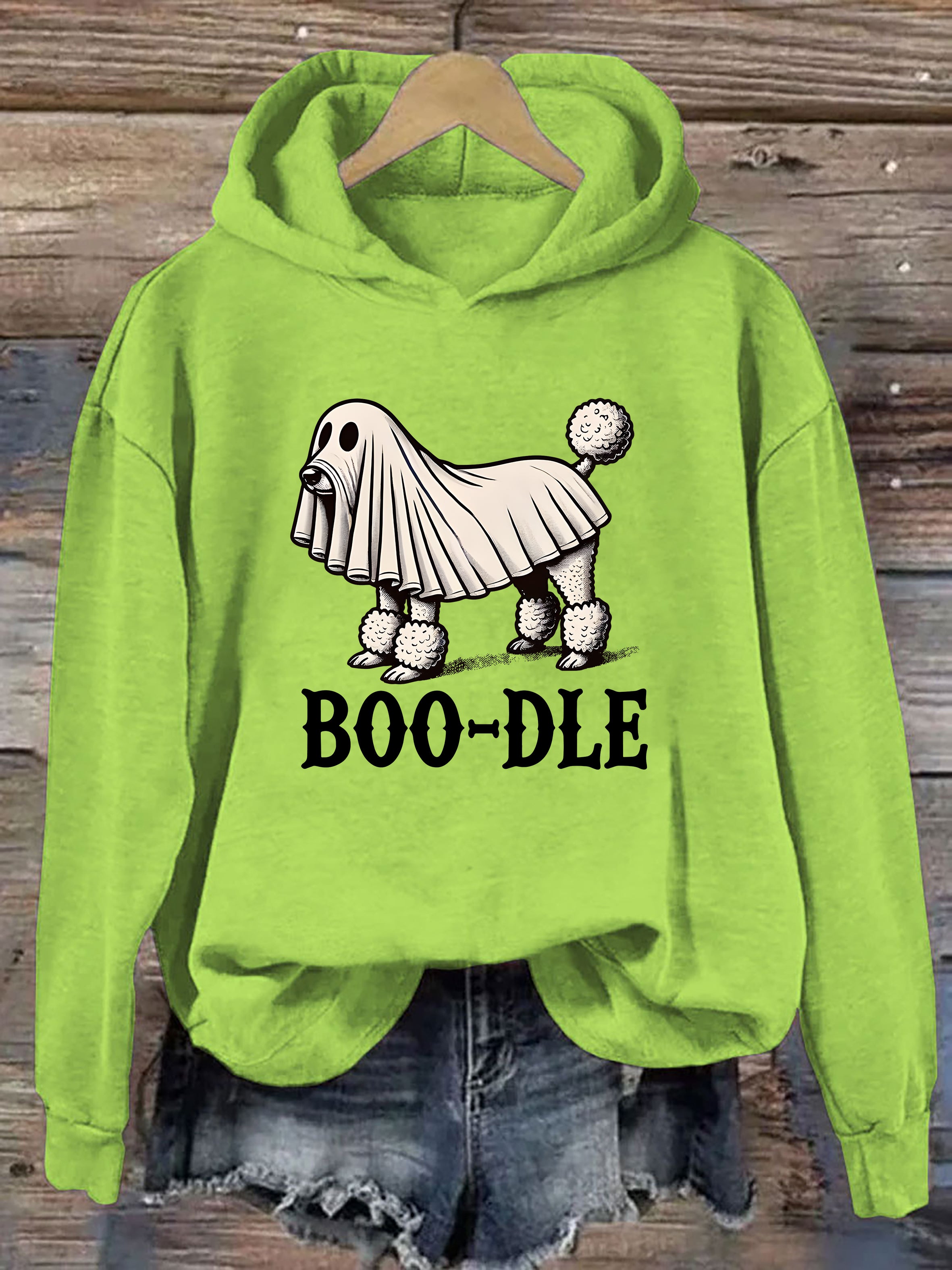 Funny Halloween Ghost Dog Hoodie