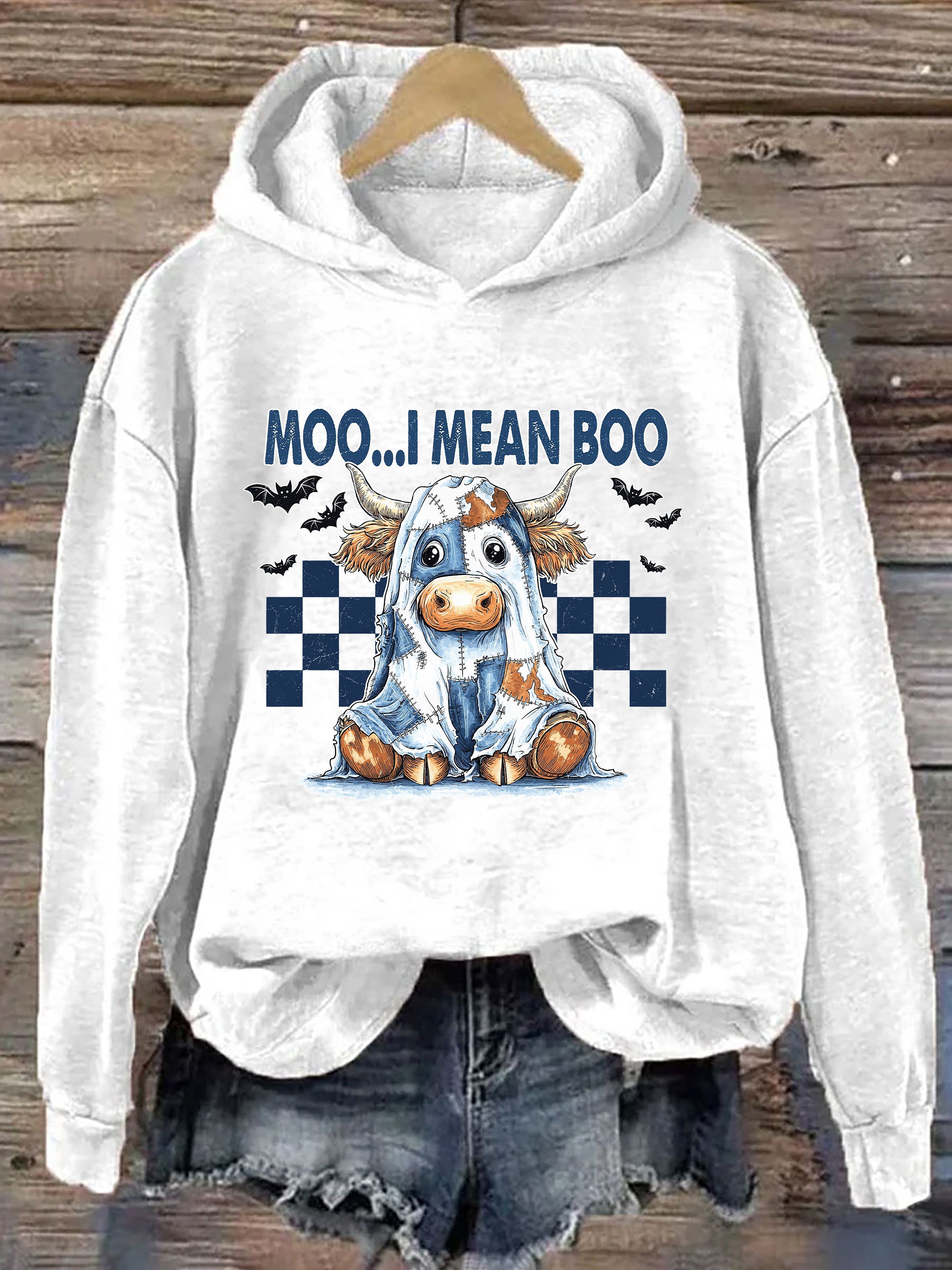 Moo I Mean Boo Hoodie
