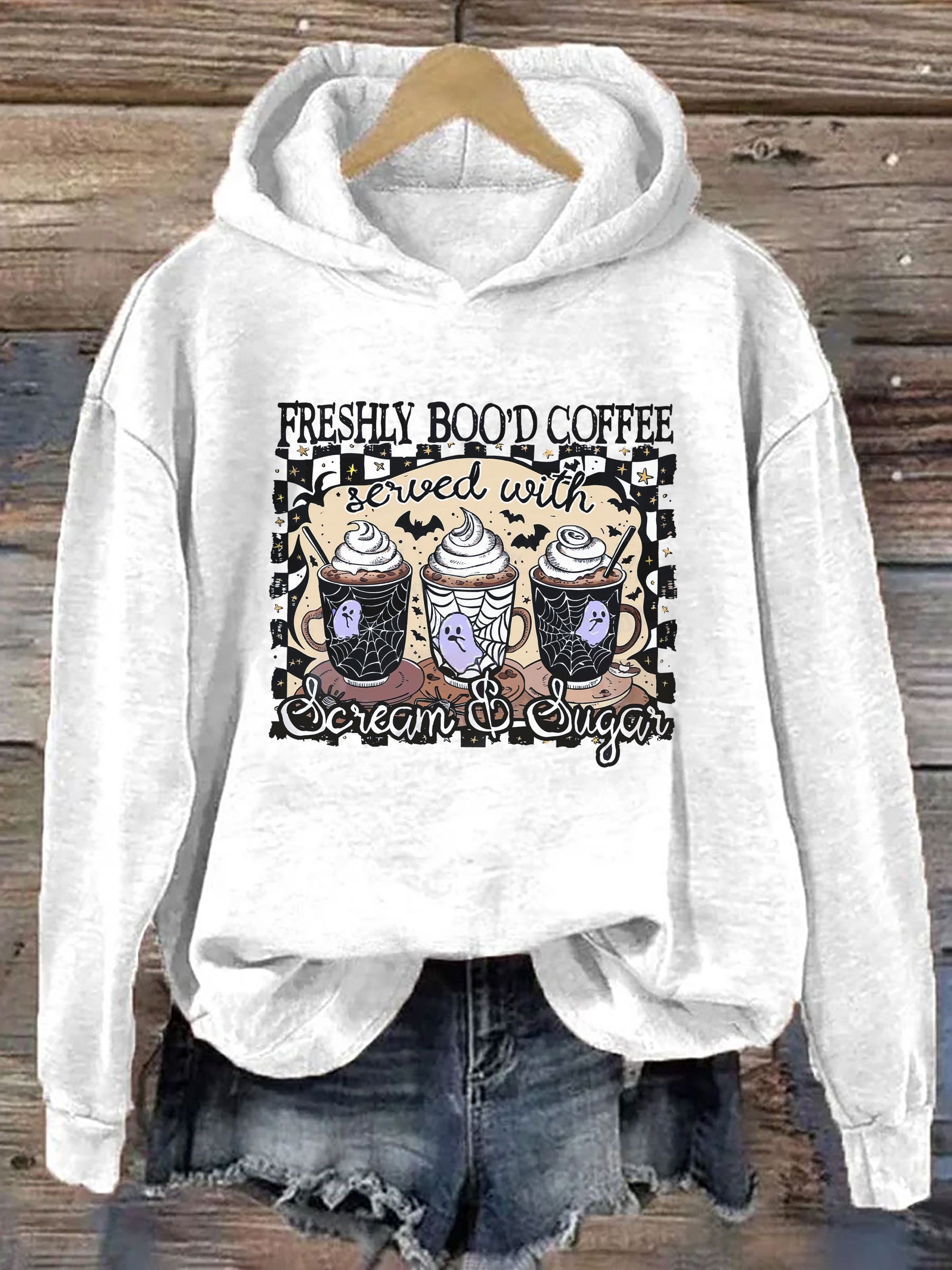 Freshly Boo'd Coffee Halloween Hoodie