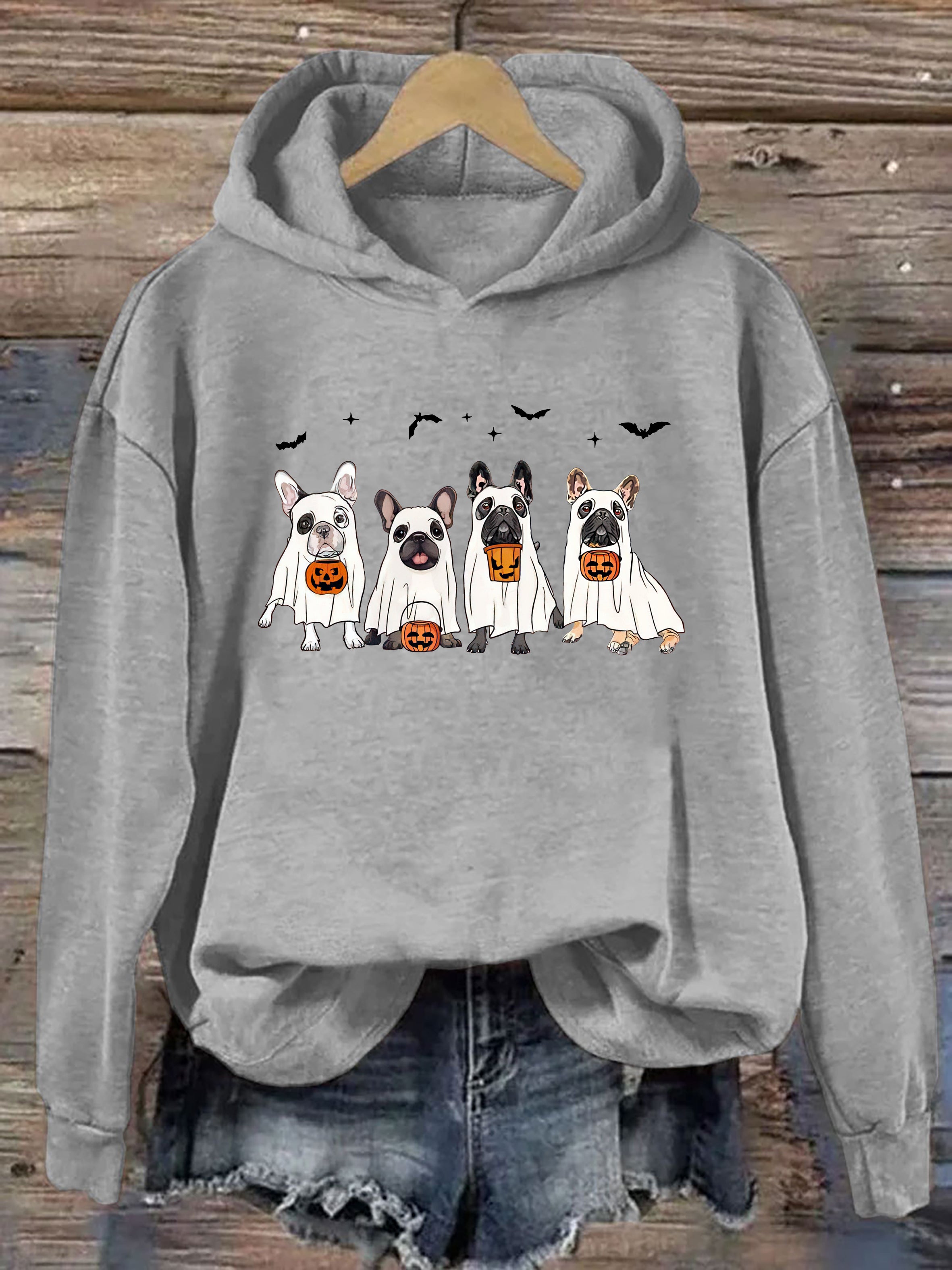 Frenchie Ghost Dog Hoodie