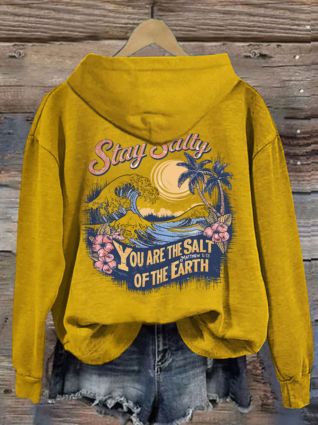 Salty Retro Christian Hoodie