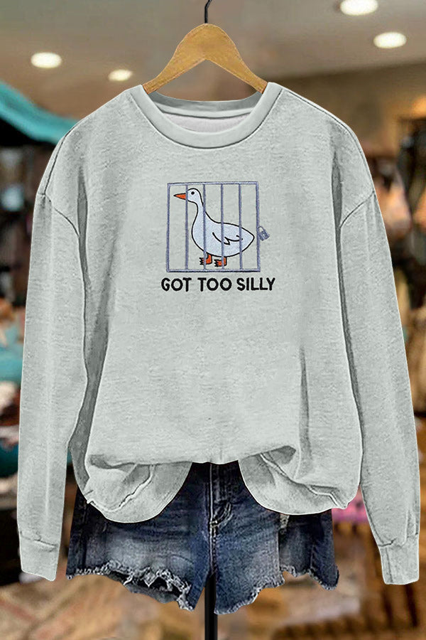 Cute Silly Goose Sweatshirt