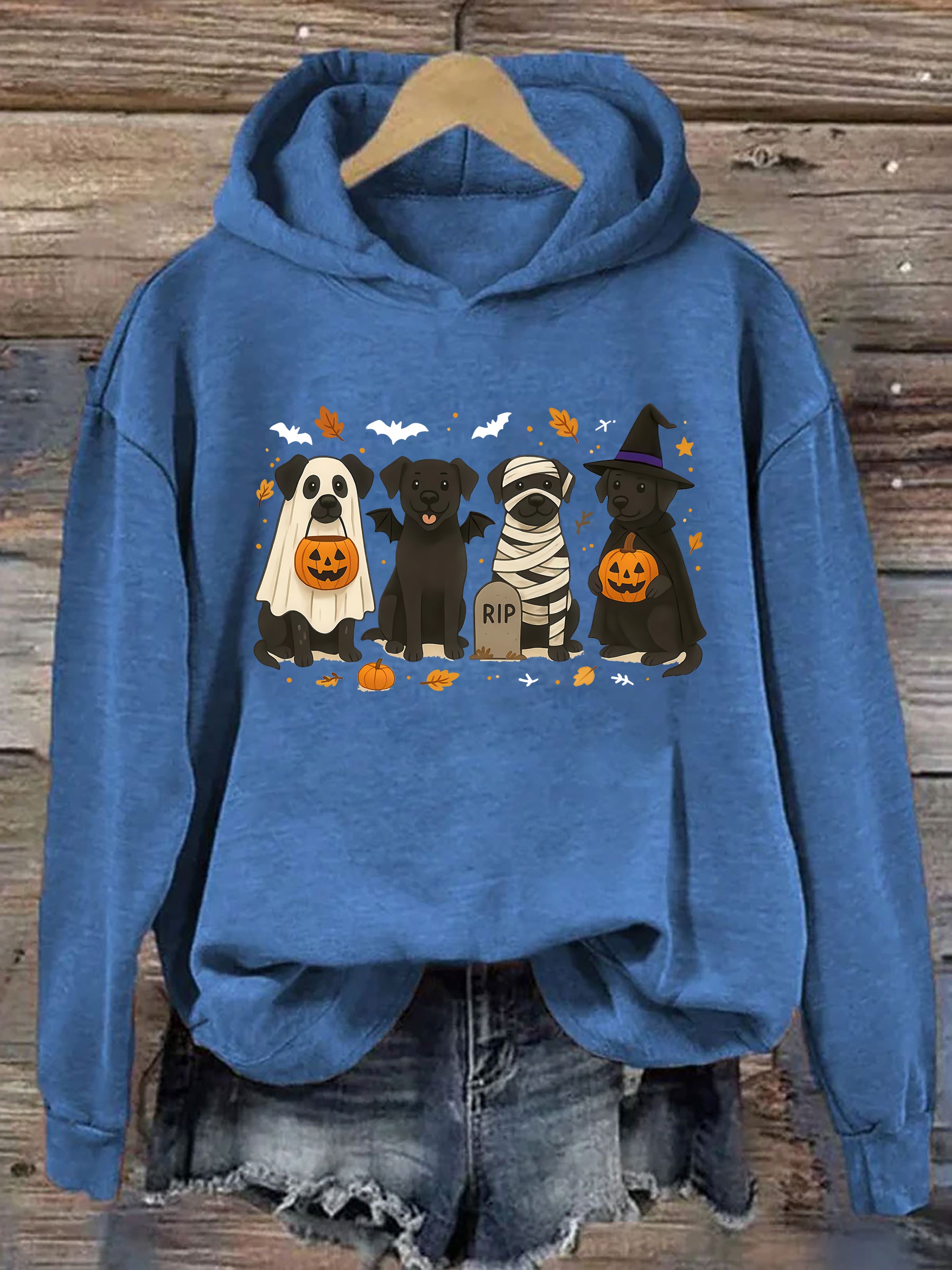 Halloween Black Lab Hoodie