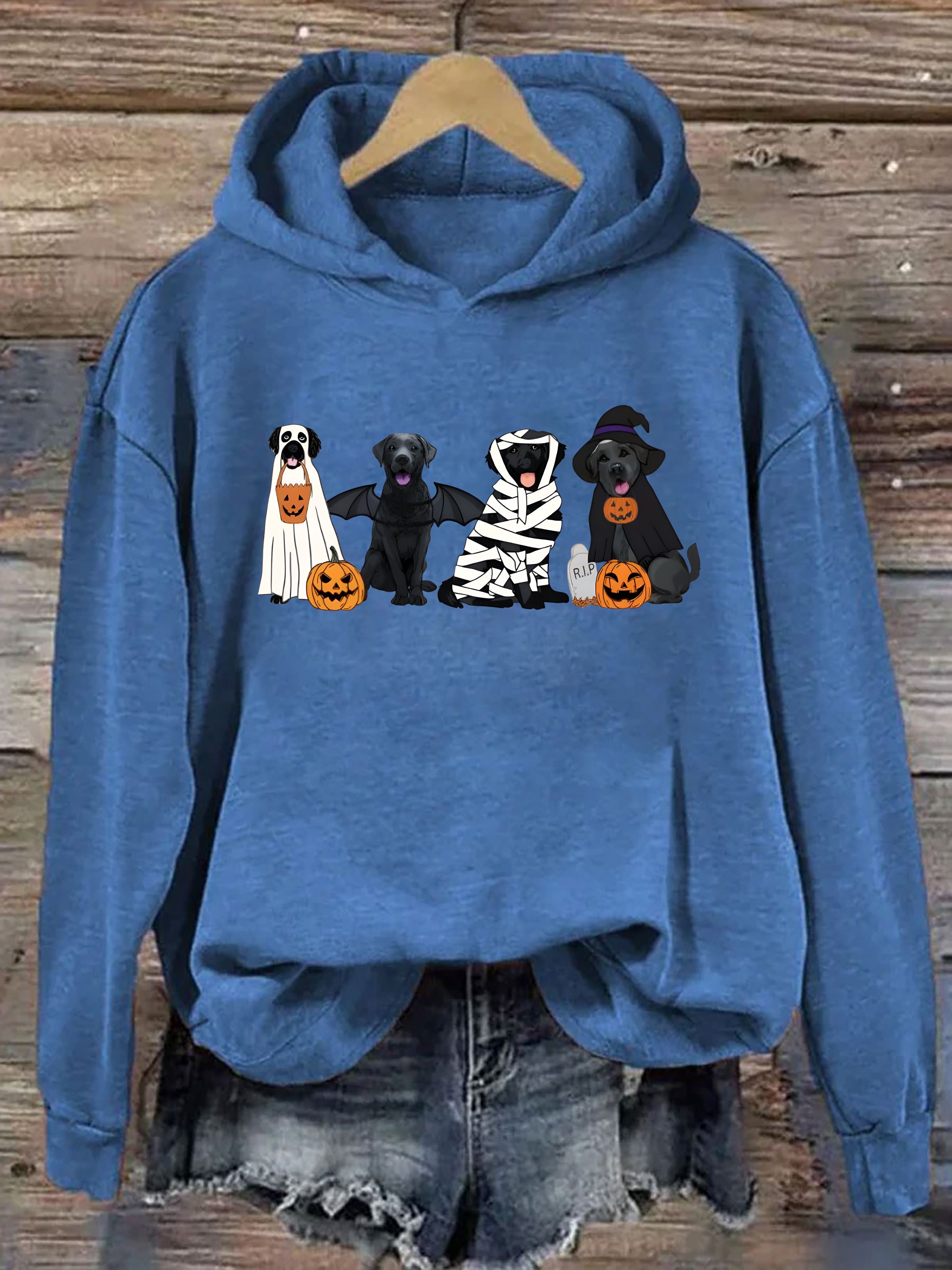 Black Labrador Halloween Hoodie
