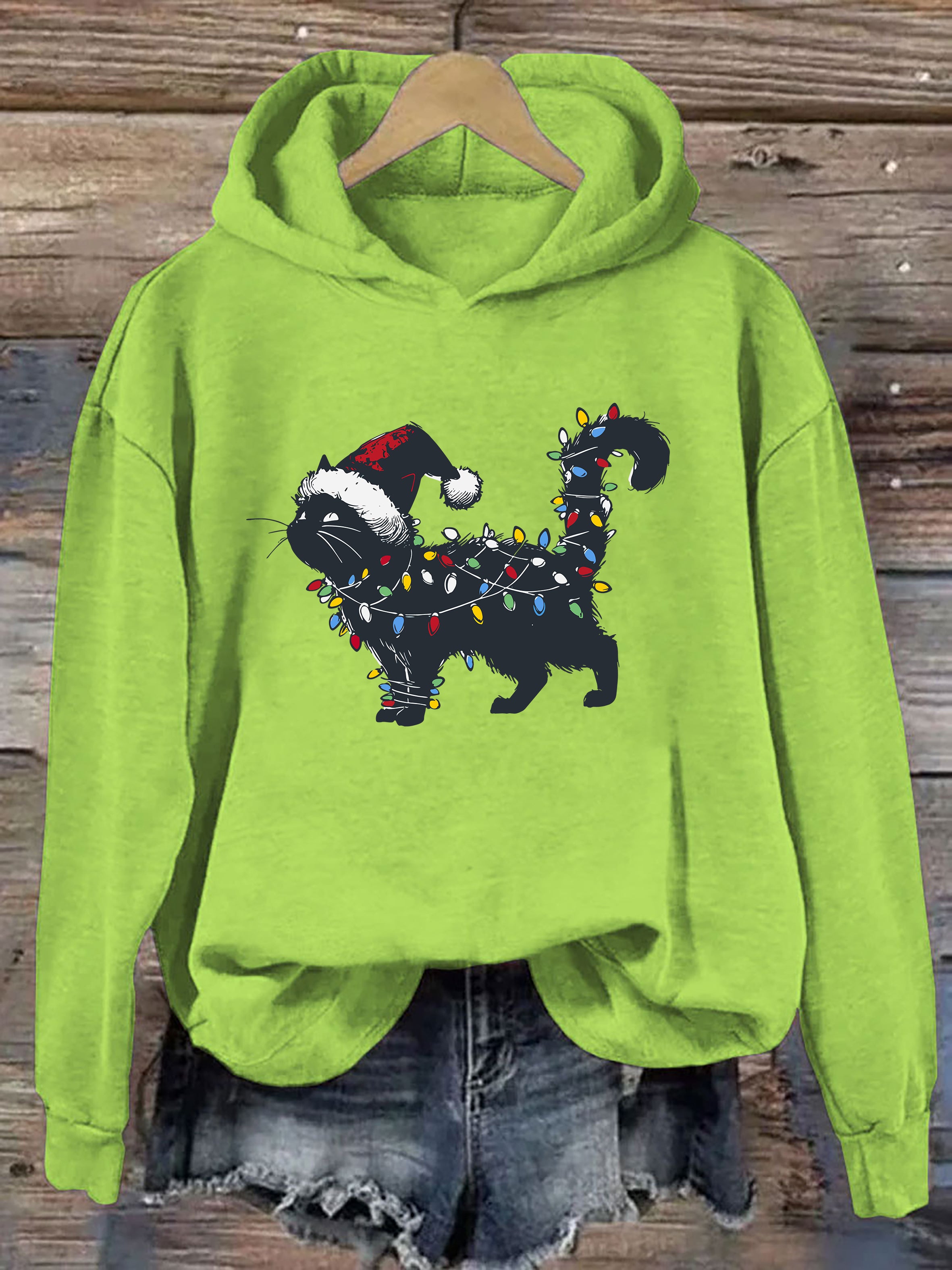 Cute Cat Christmas Hoodie