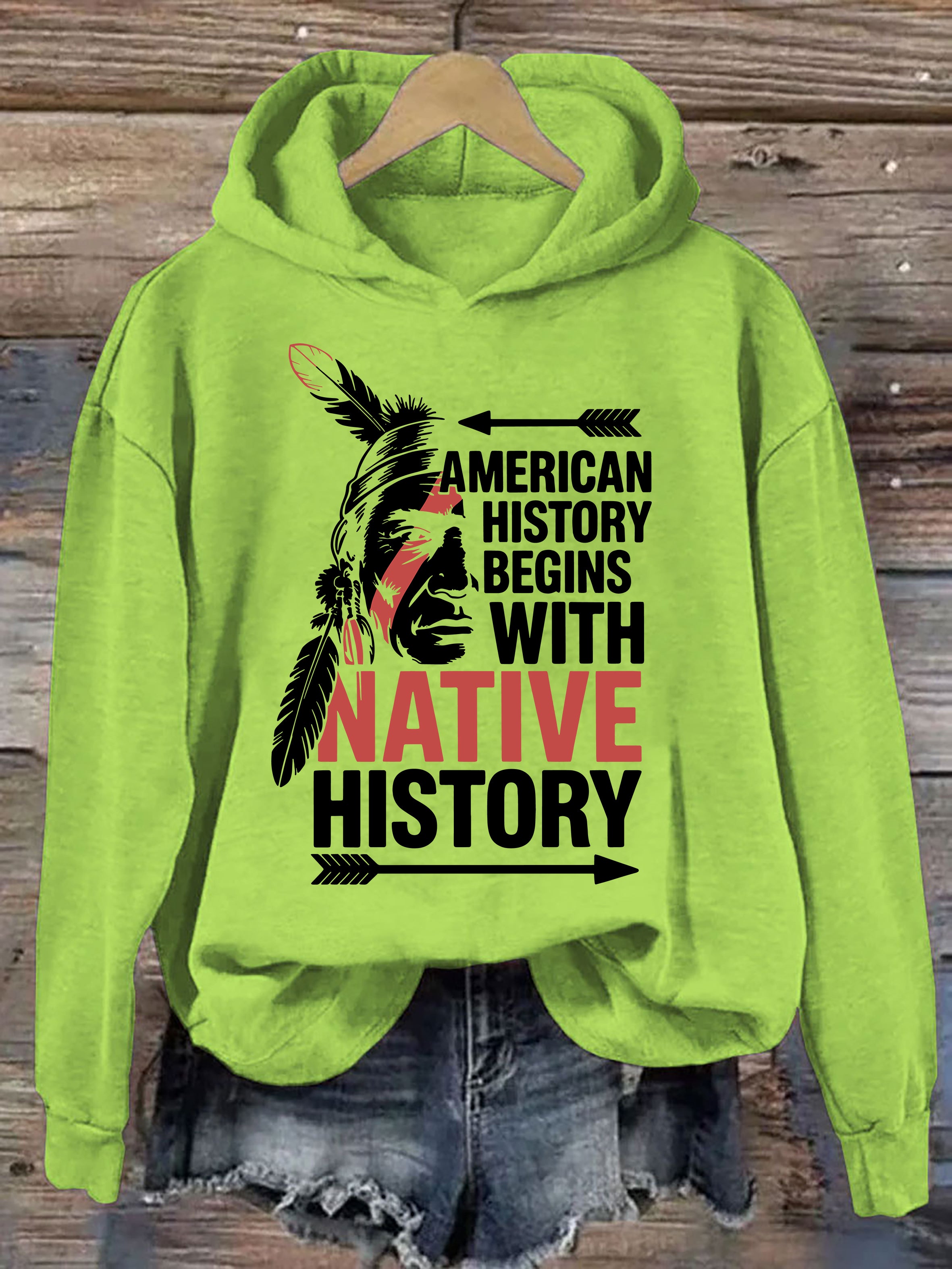 American History Begins With Native Pride Hoodie
