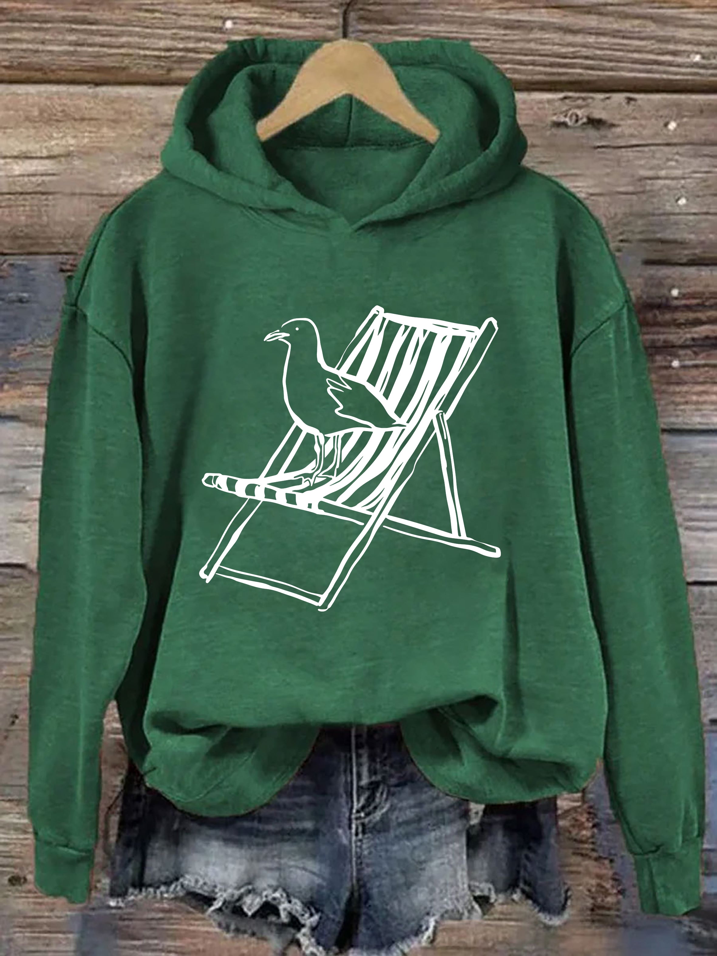 Whimsical Seagull Hoodie