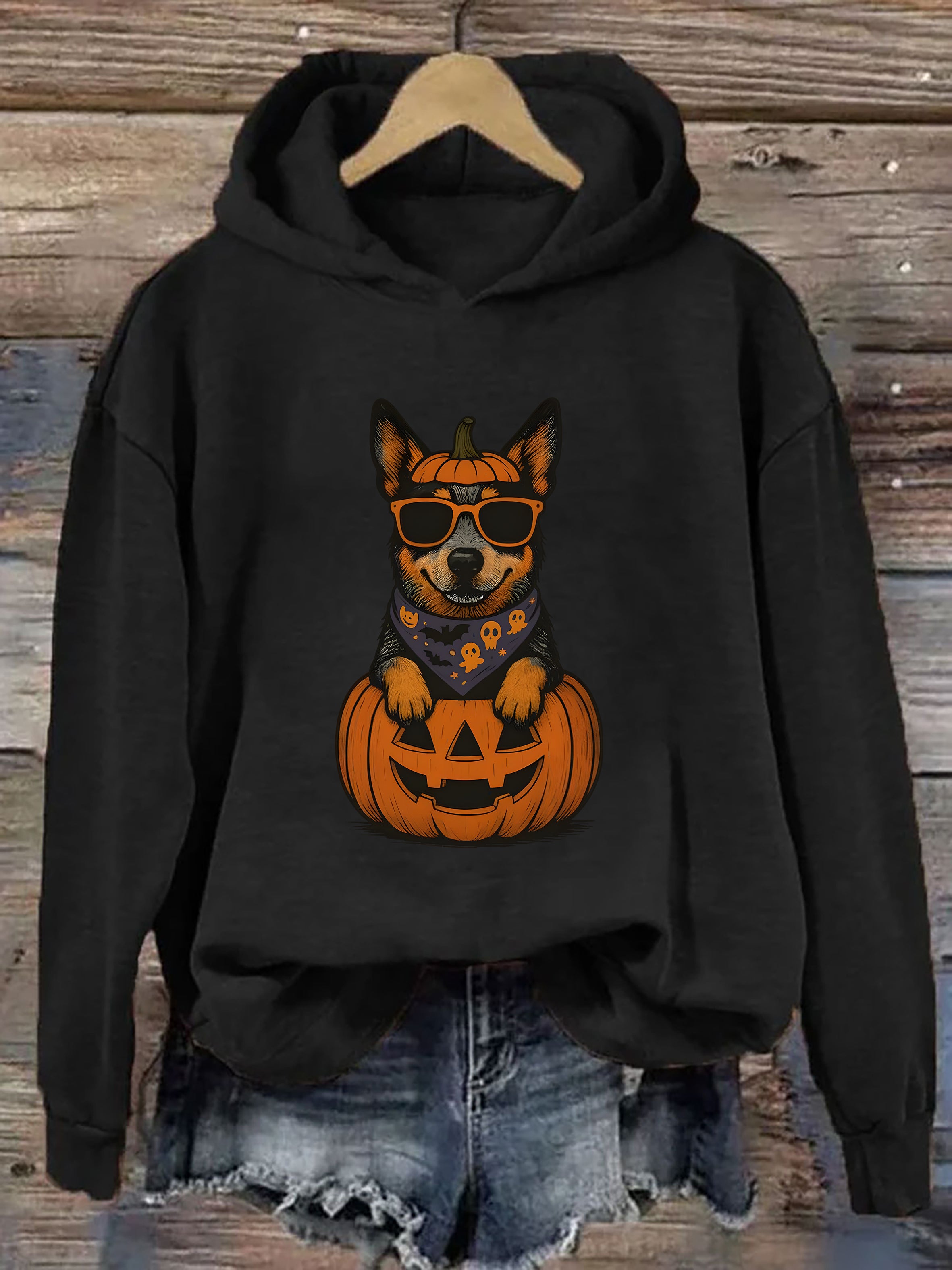 Blue Heeler Halloween Hoodie