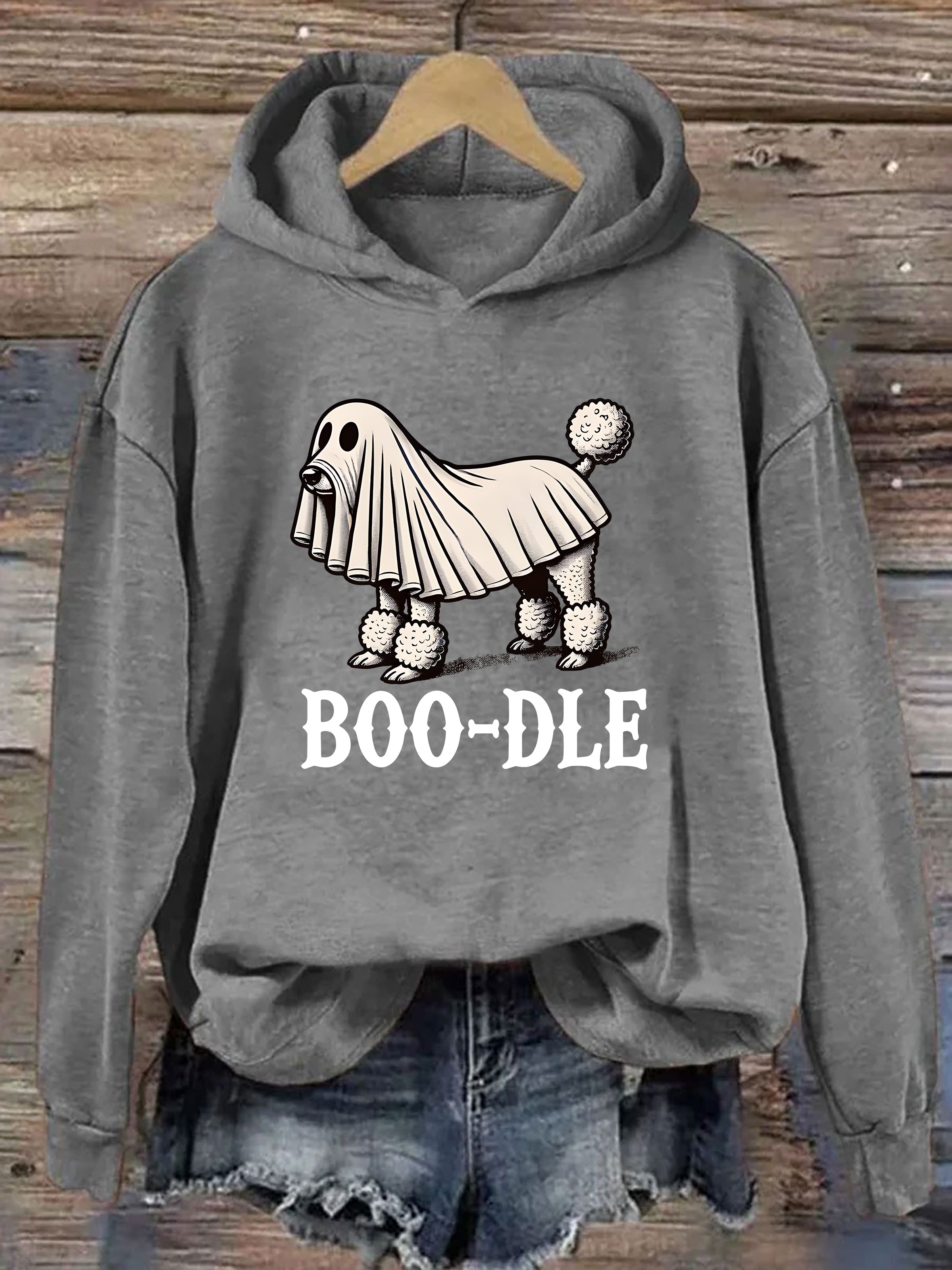 Funny Halloween Ghost Dog Hoodie