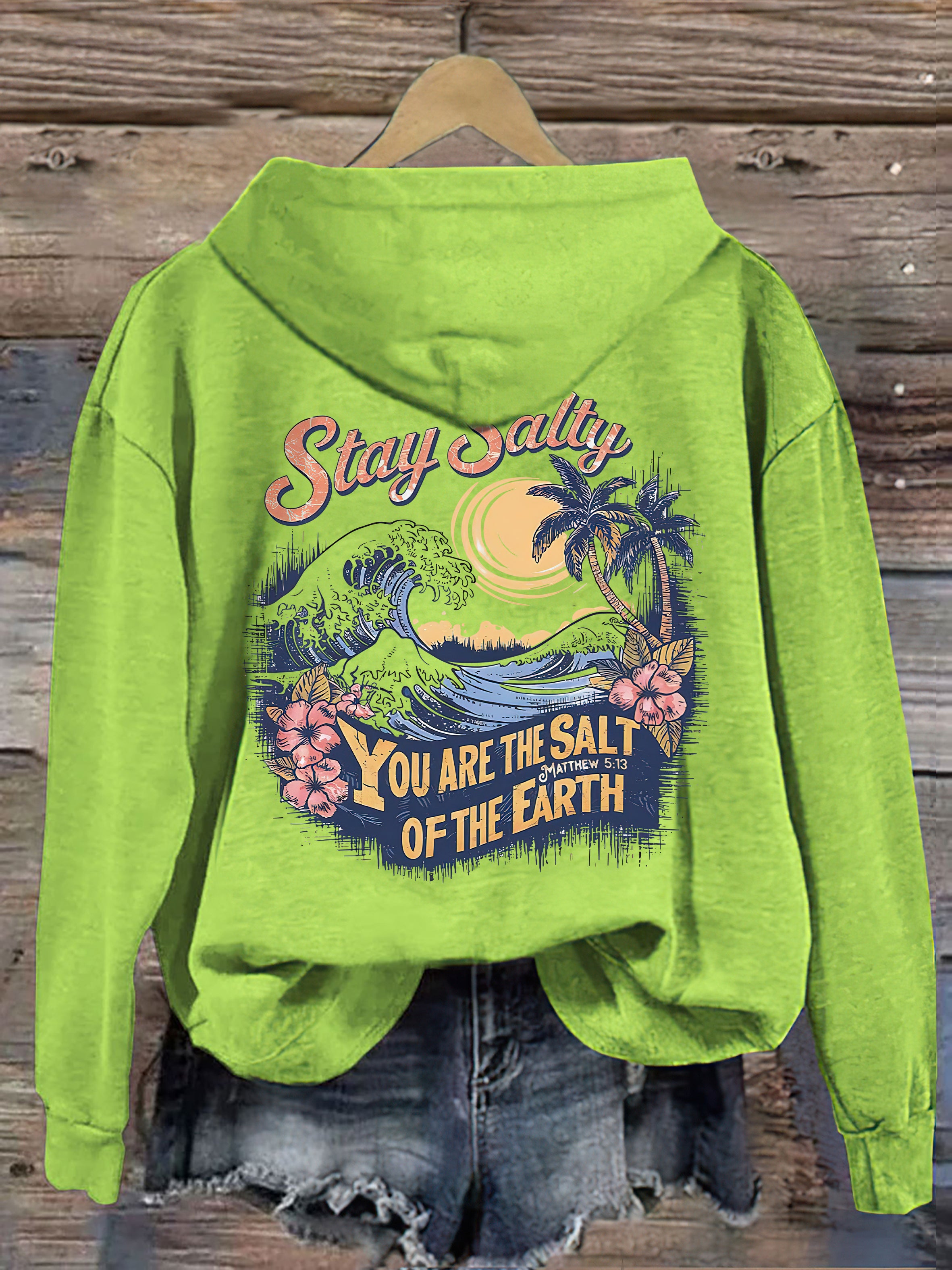 Salty Retro Christian Hoodie