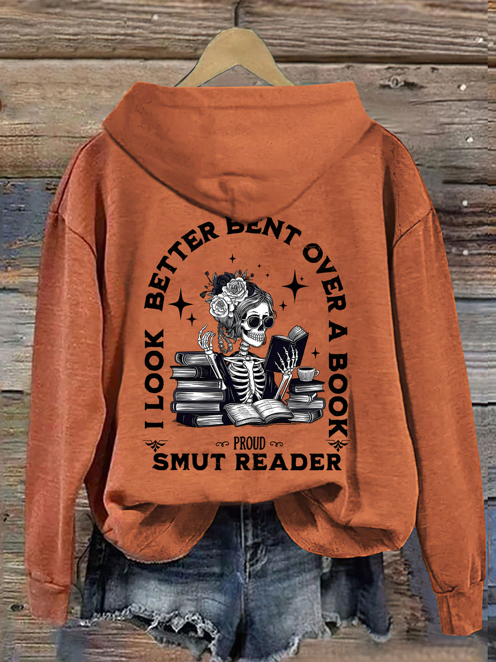 I Look Better Bent Over A Book Hoodie