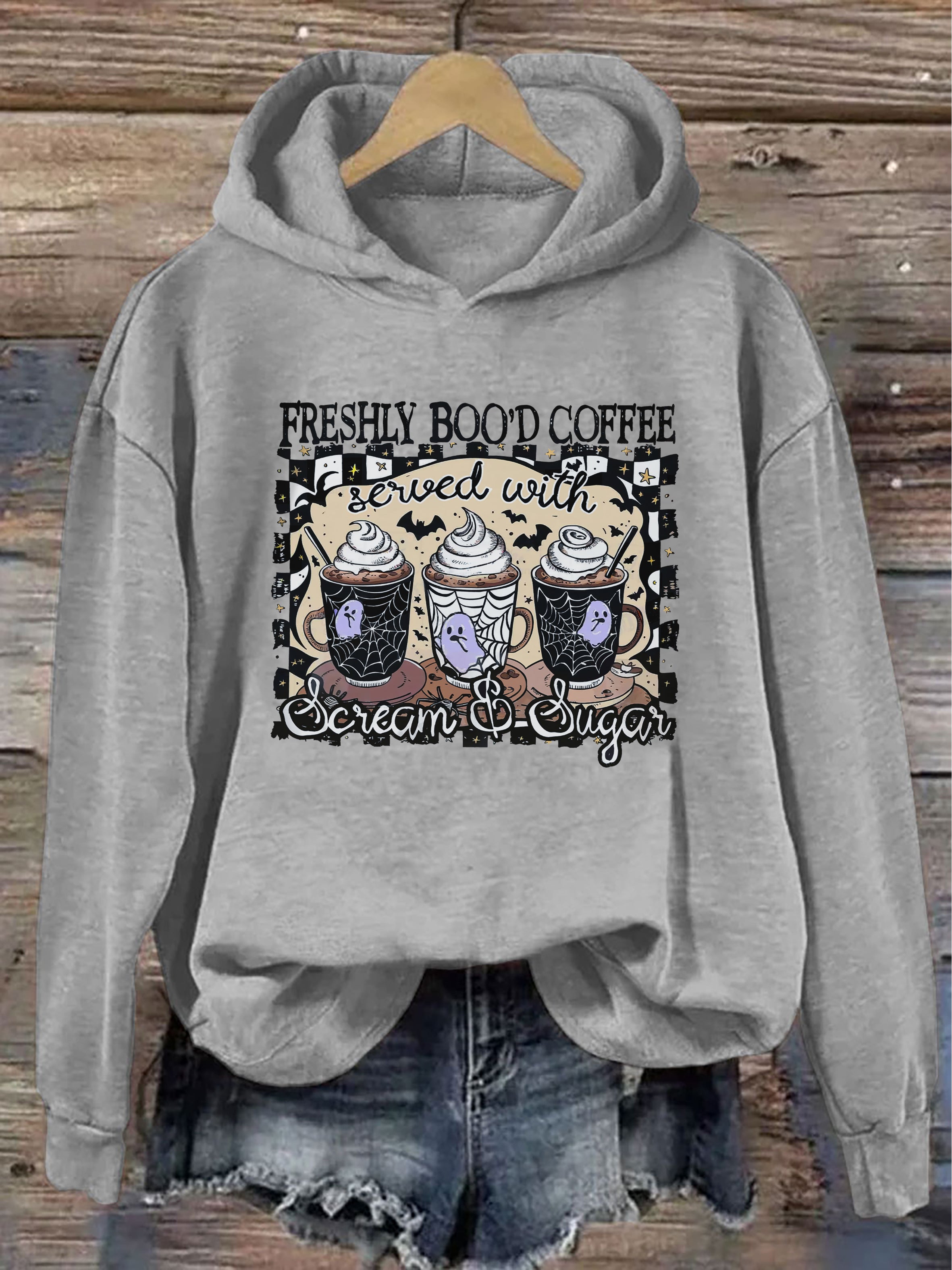 Freshly Boo'd Coffee Halloween Hoodie