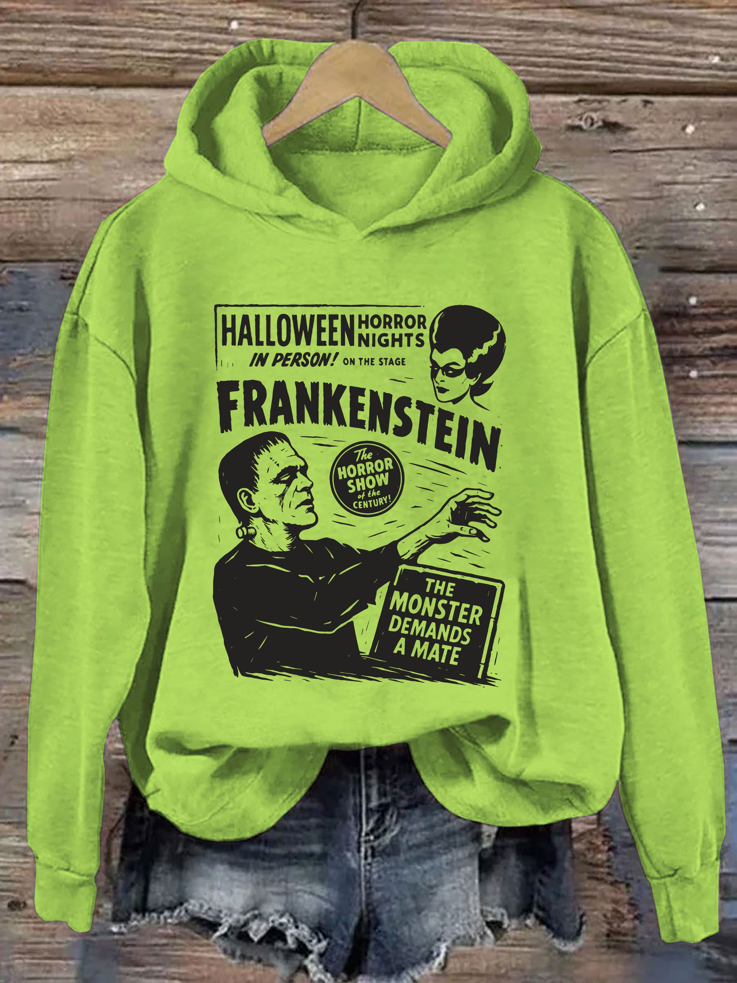 Frankenstein Cozy Halloween Hoodie