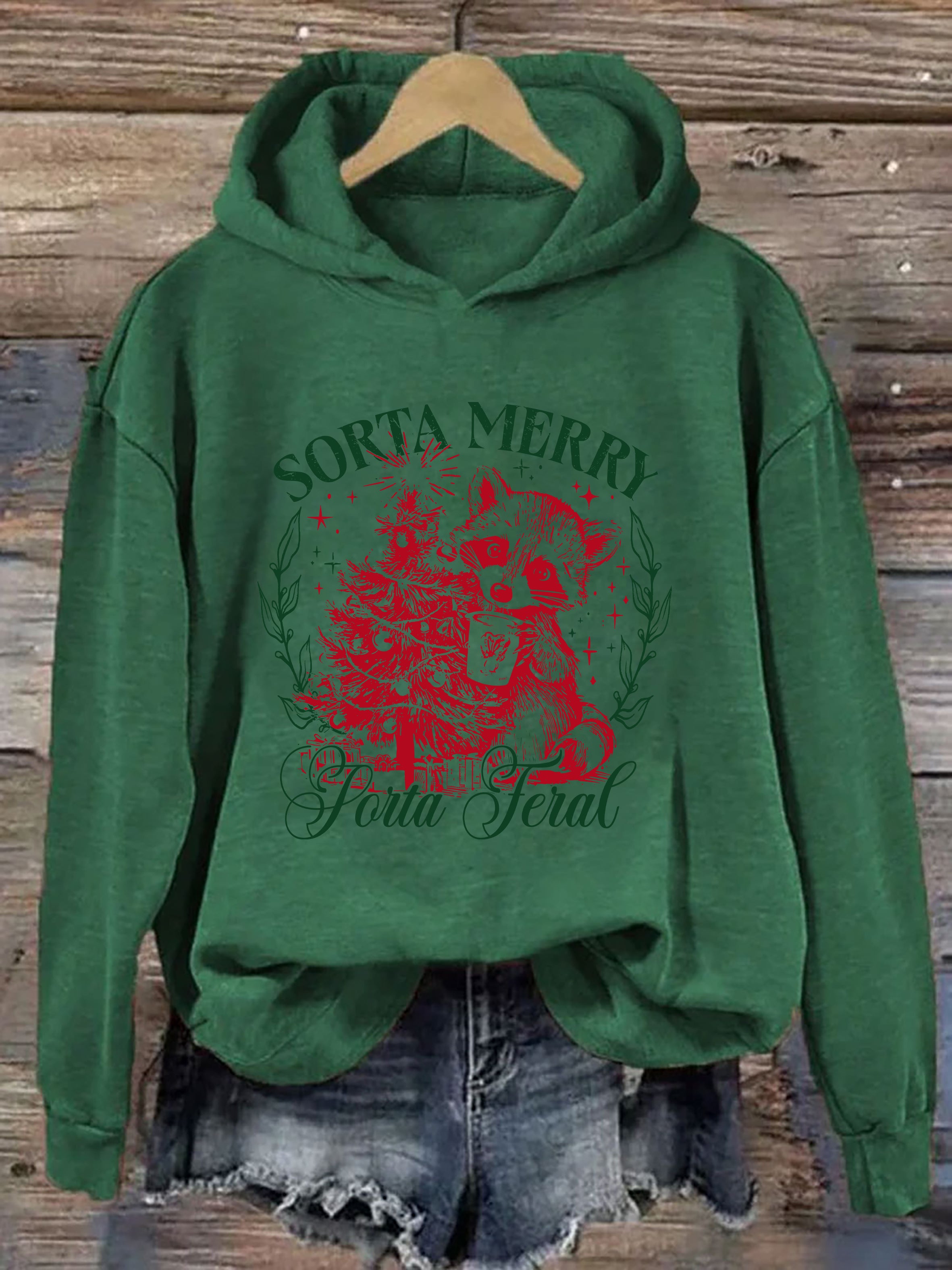 Sorta Merry Sorta Feral Hoodie
