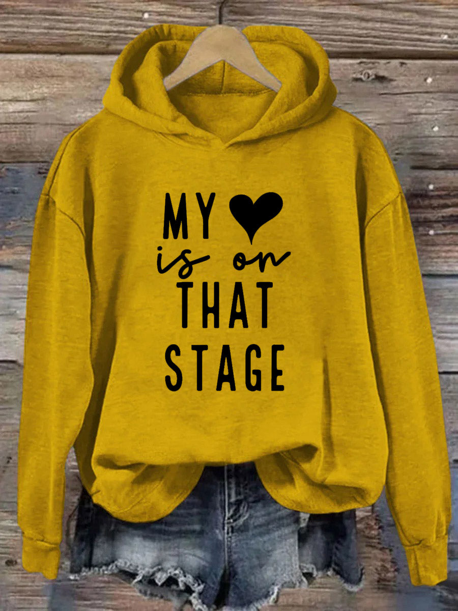 My Heart Is On That Stage Dance Mom Hoodie