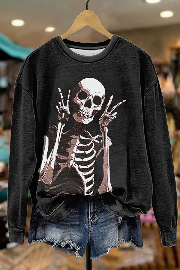 Halloween Cute Skull Sweatshirt