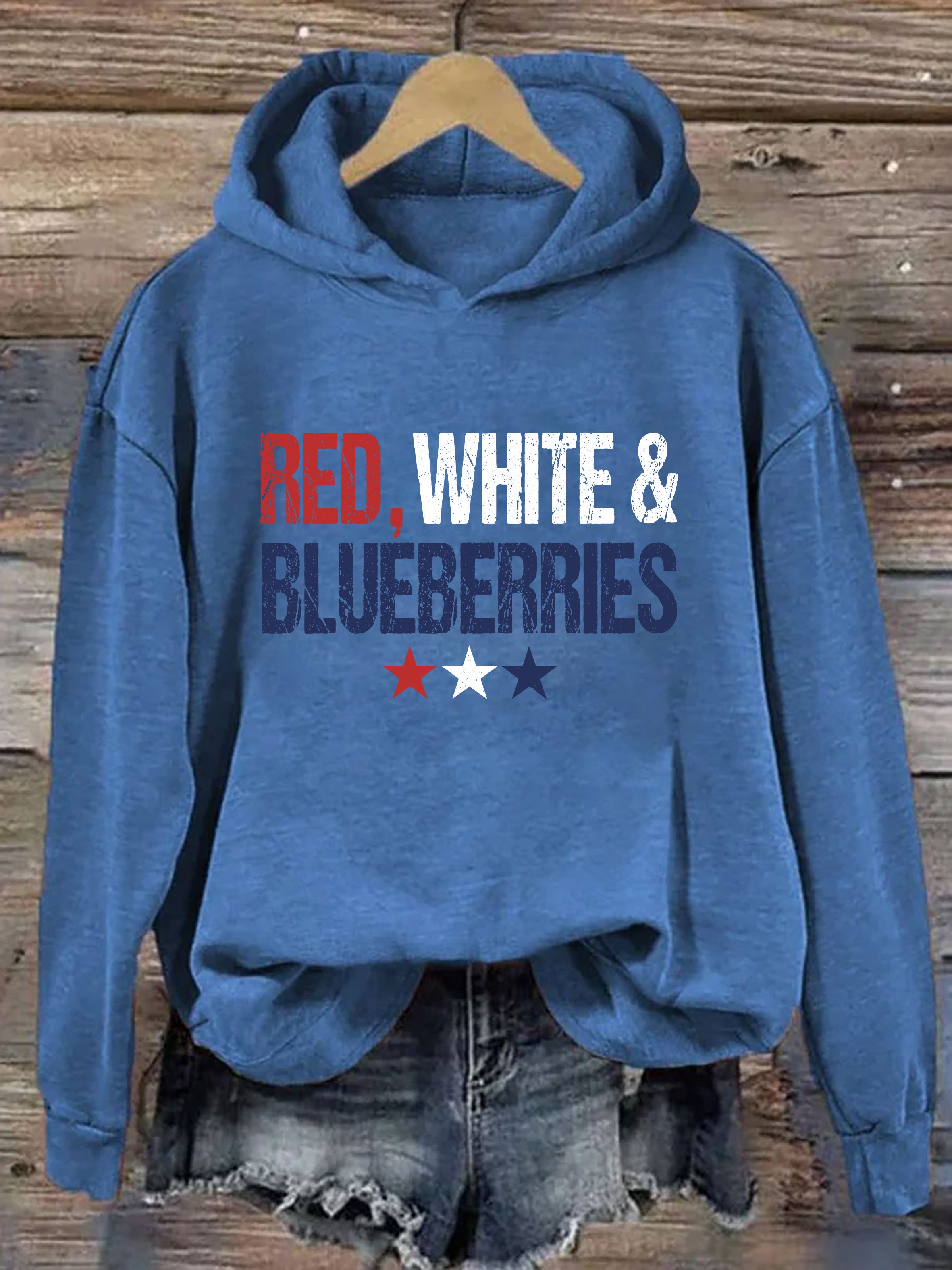 Red White & Blueberries Hoodie