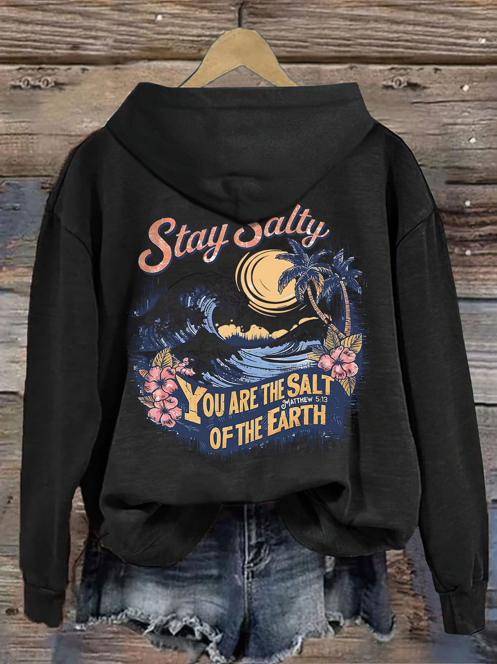 Salty Retro Christian Hoodie