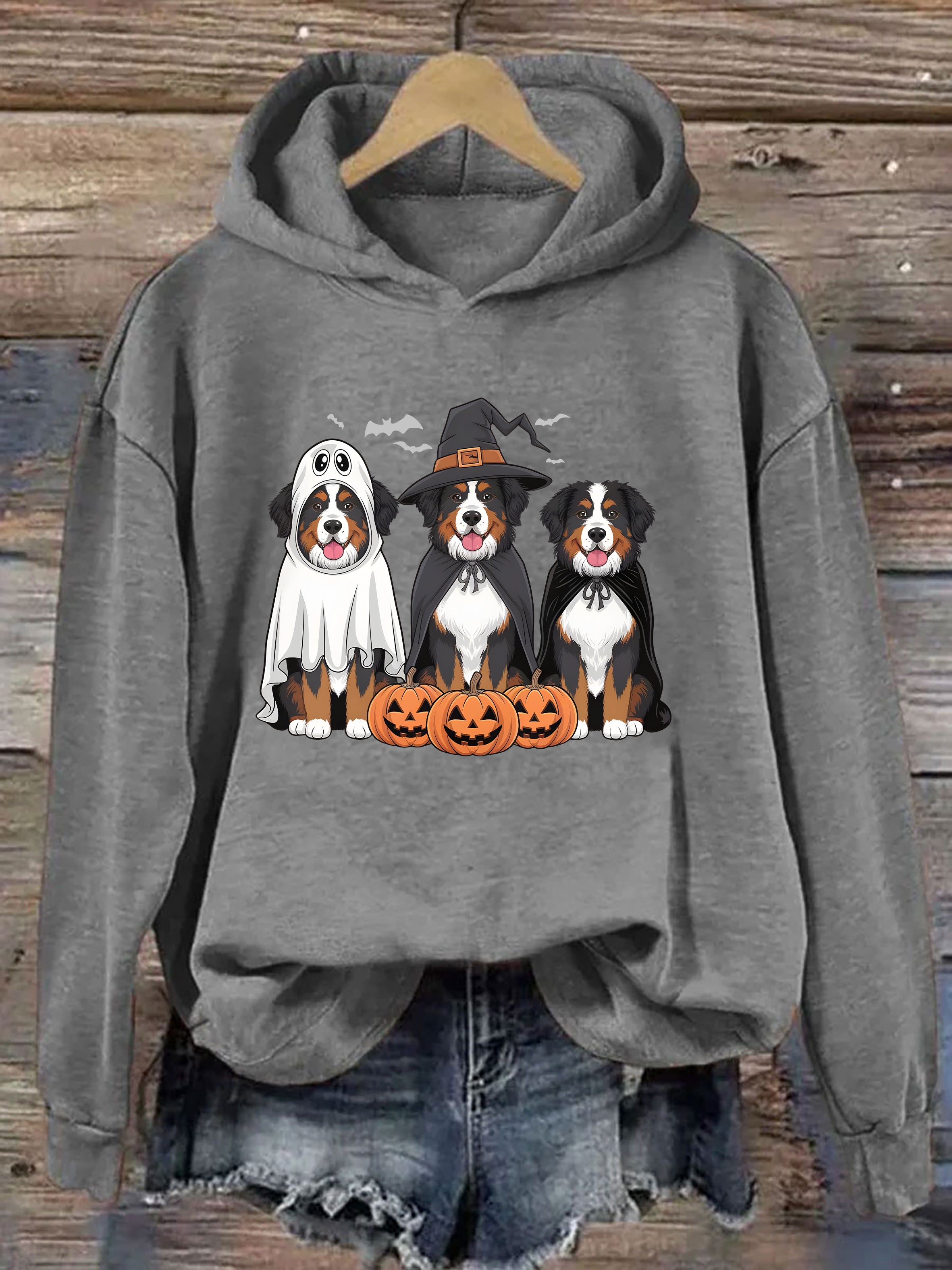 Bernese Mountain Dog Ghost Dogs Hoodie