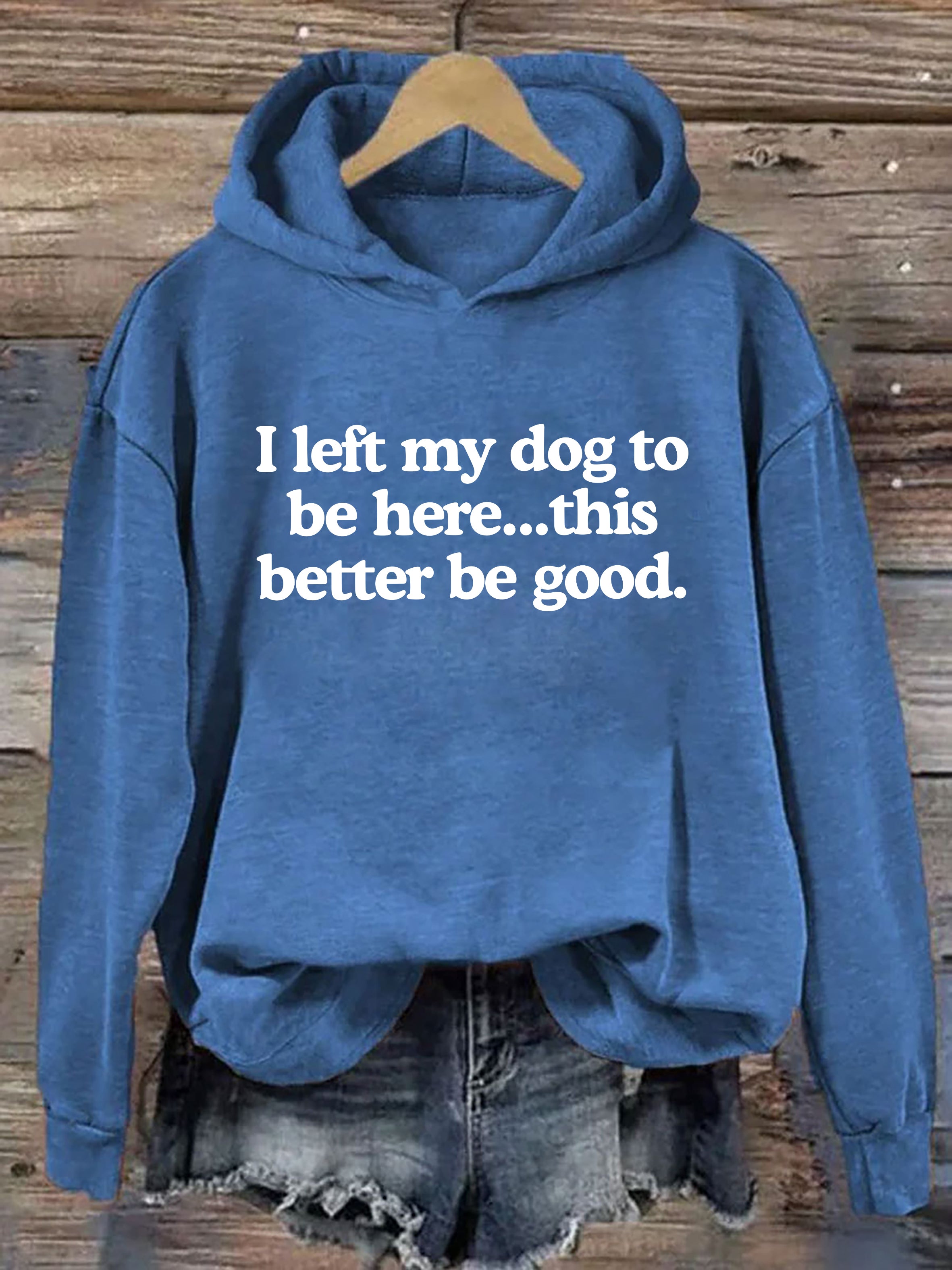 I Left My Dog To Be Here This Better Be Good Hoodie