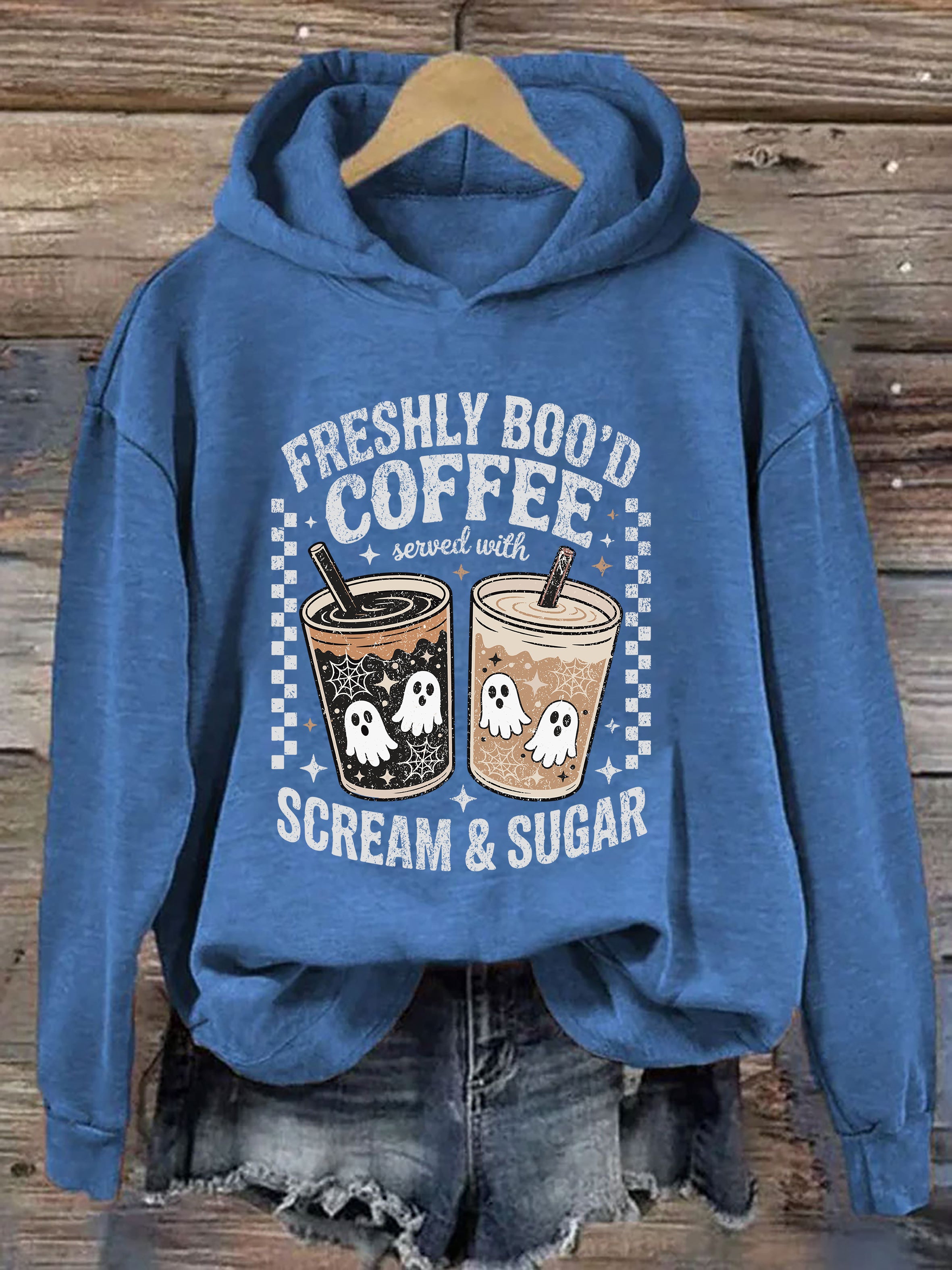 Ghost Halloween Coffee Hoodie