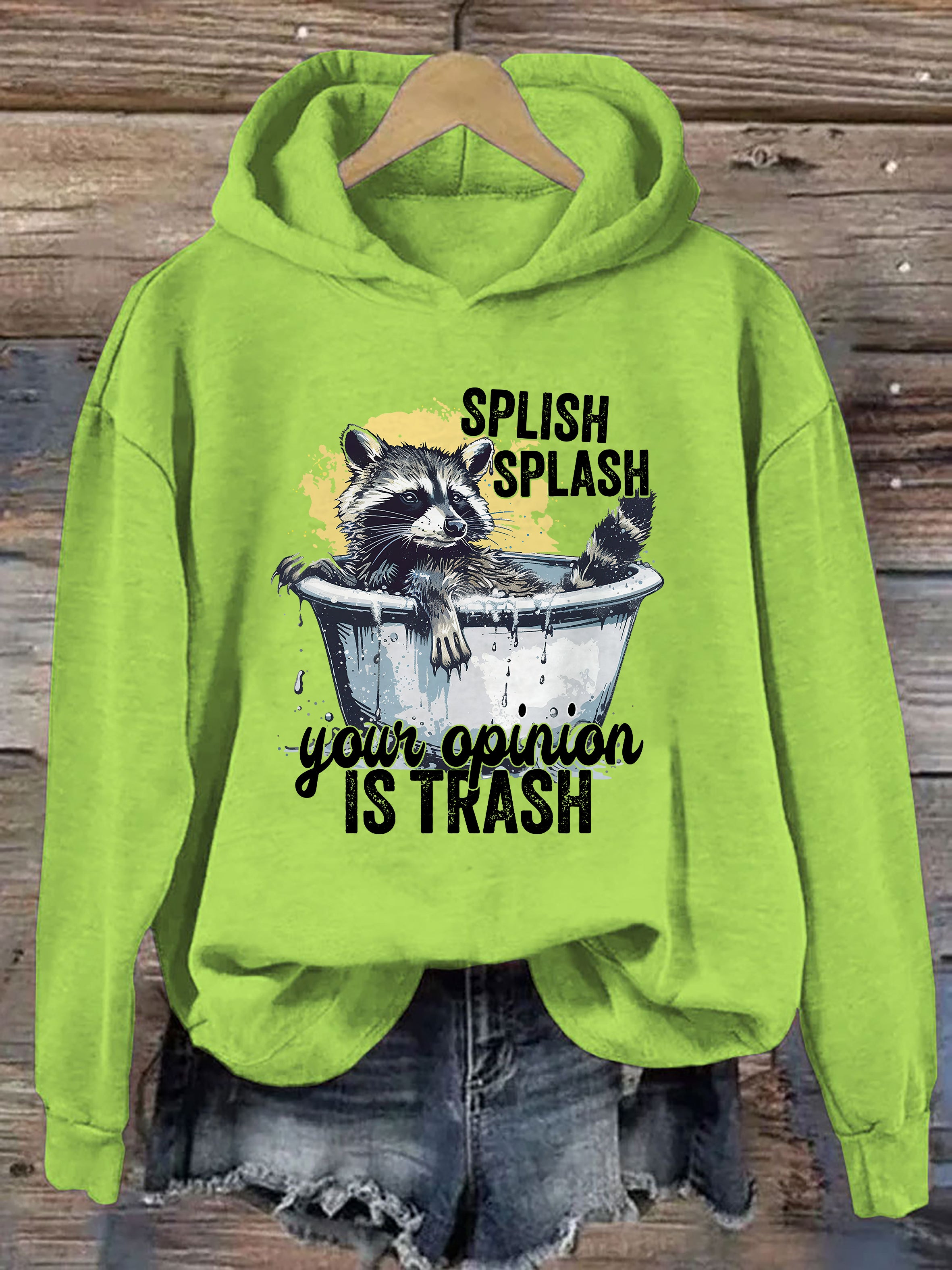 Splash Splash Your Opinion Is Trash Hoodie