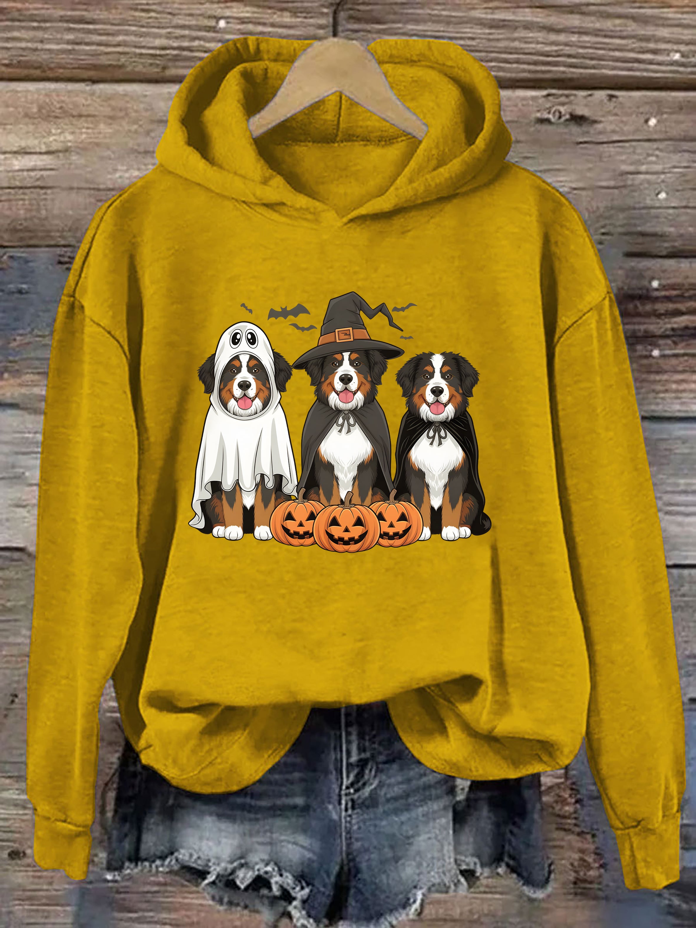 Bernese Mountain Dog Ghost Dogs Hoodie
