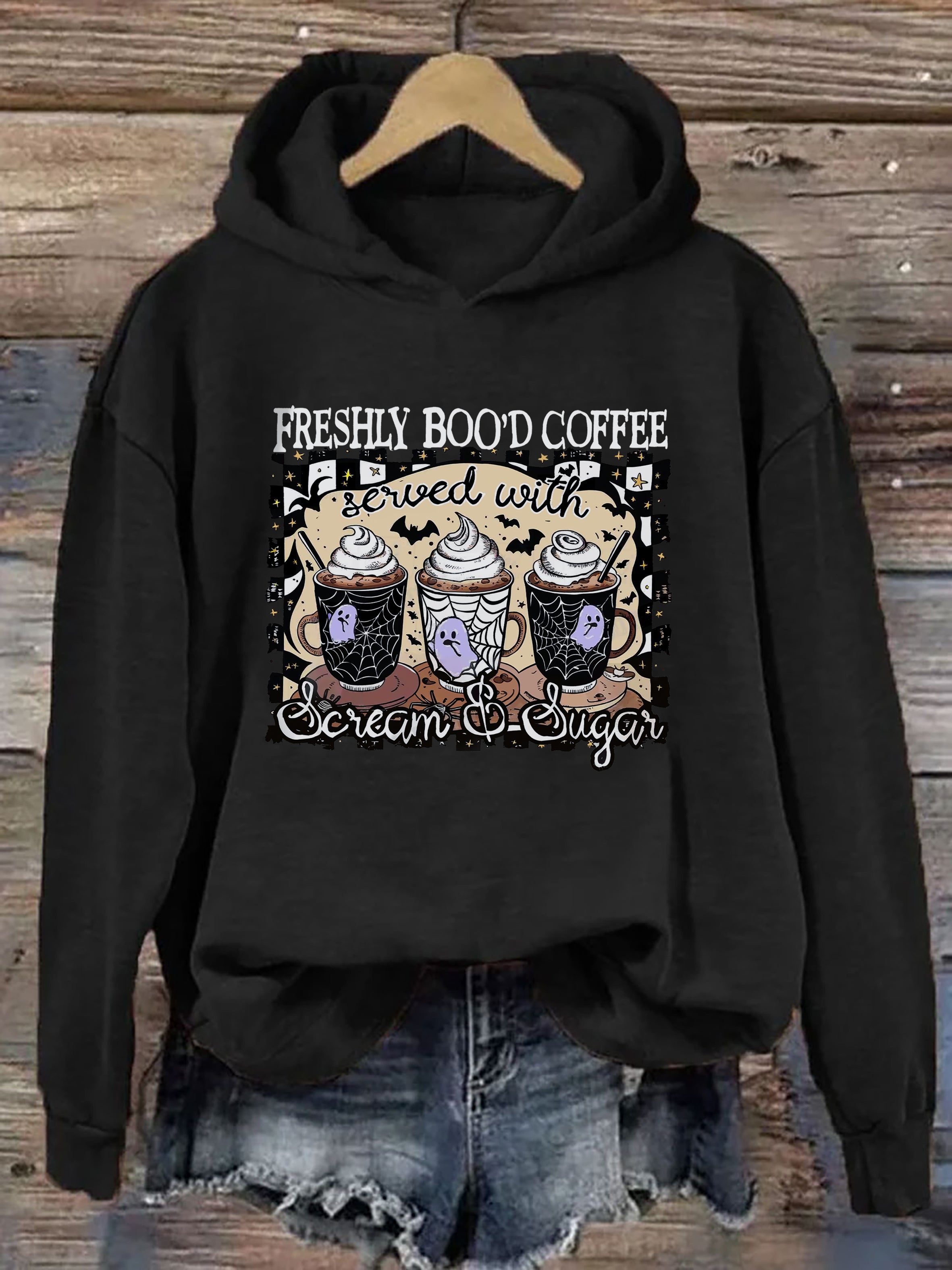 Freshly Boo'd Coffee Halloween Hoodie