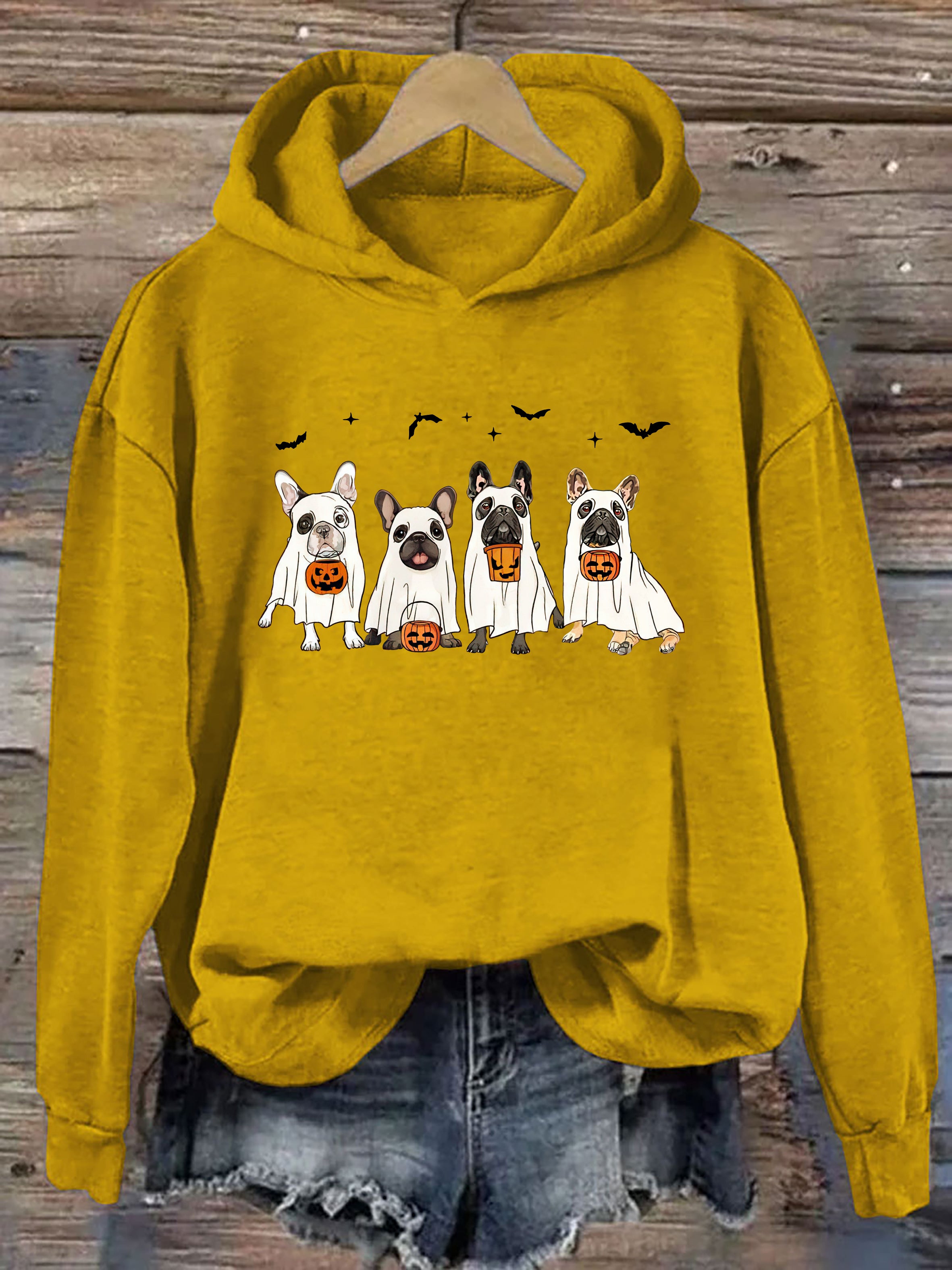 Frenchie Ghost Dog Hoodie