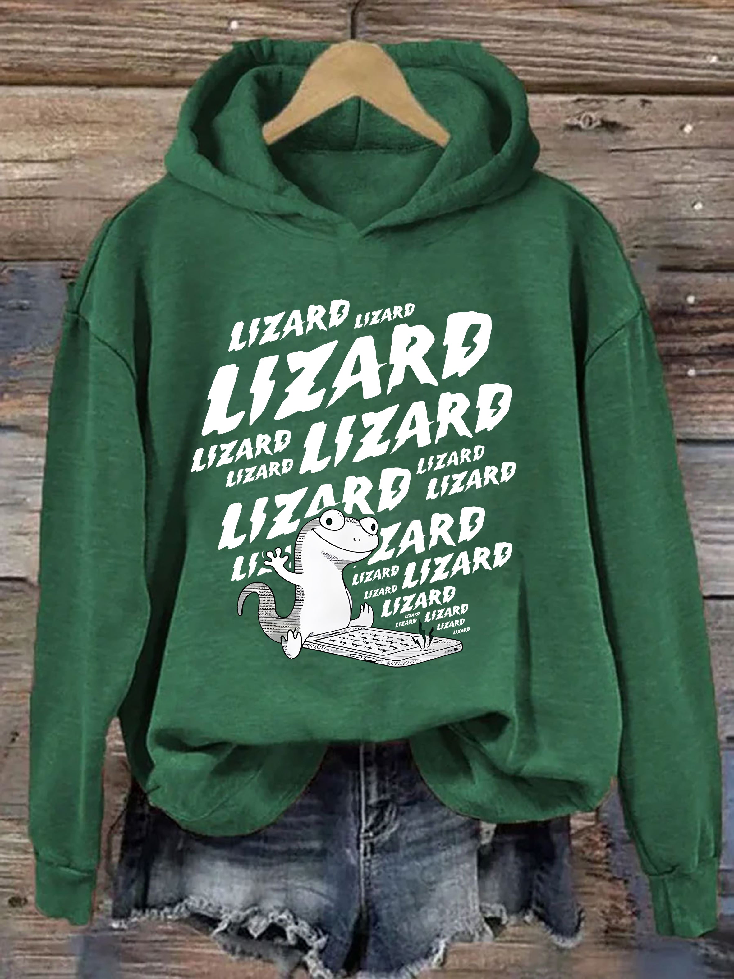 Lizard Wizard Lizard Meme Hoodie