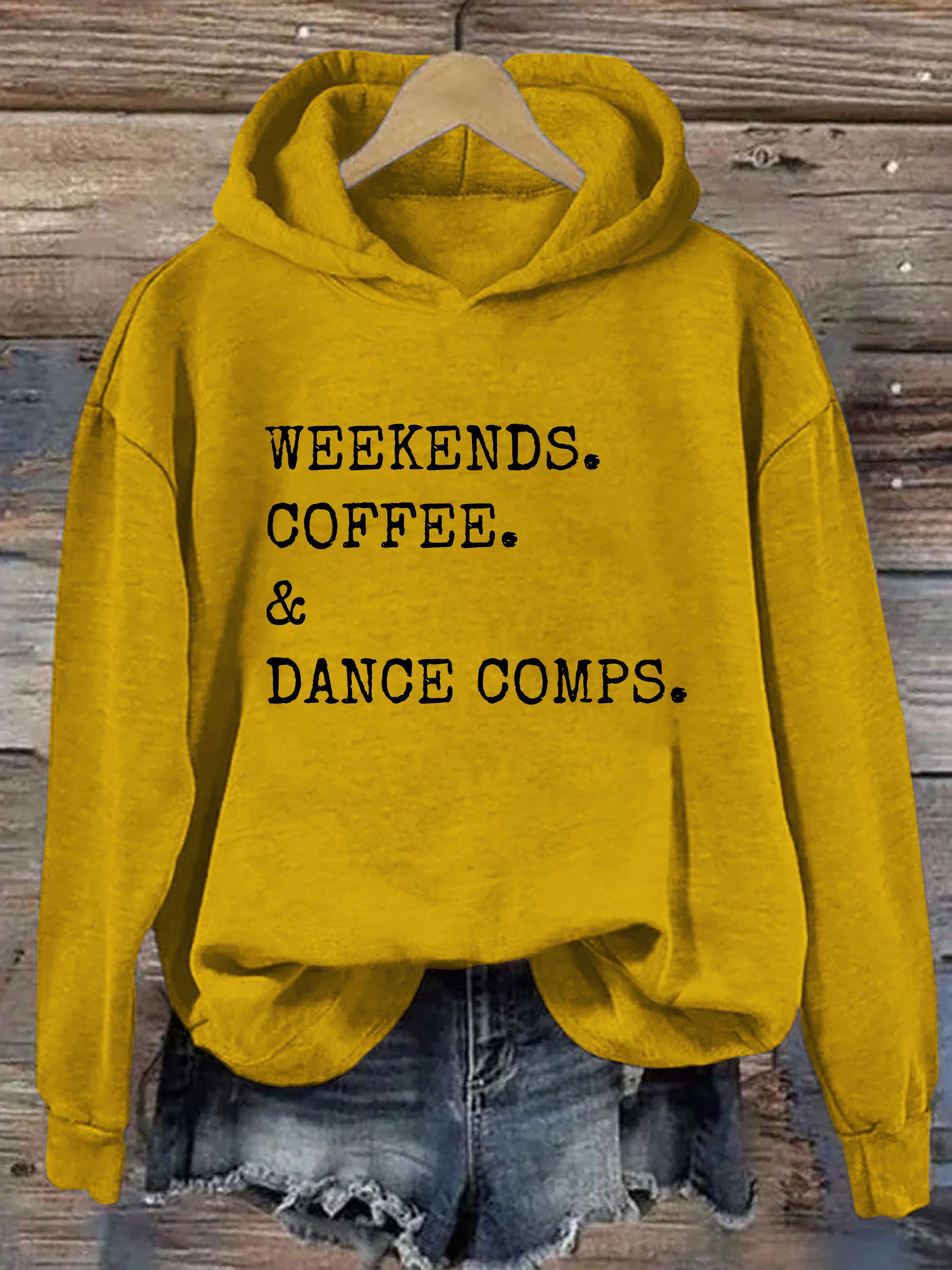 Weekends Coffee And Dance Comps Hoodie