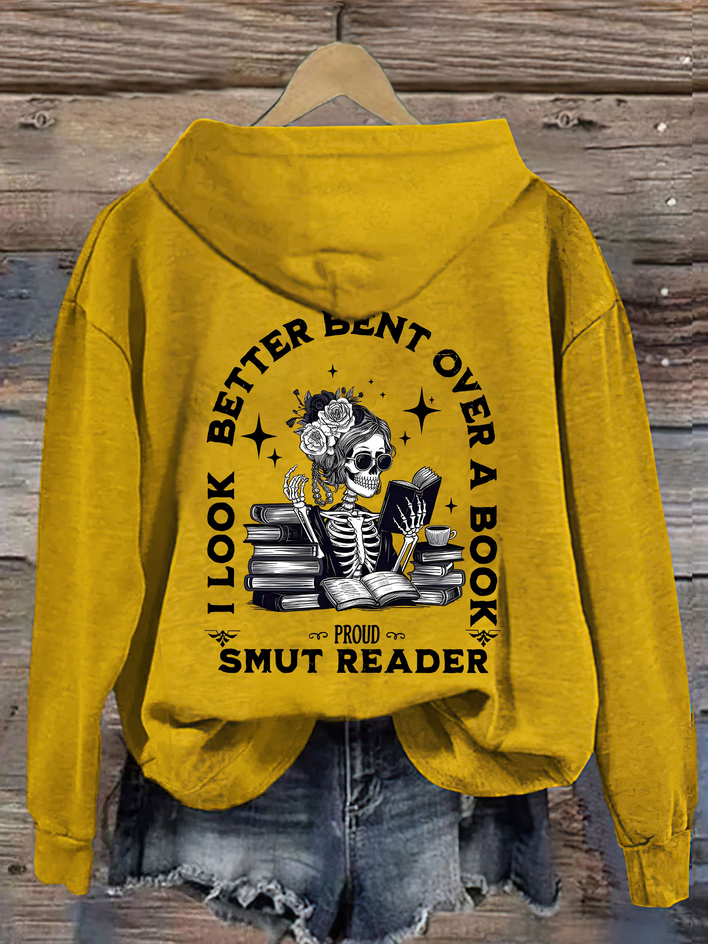 I Look Better Bent Over A Book Hoodie