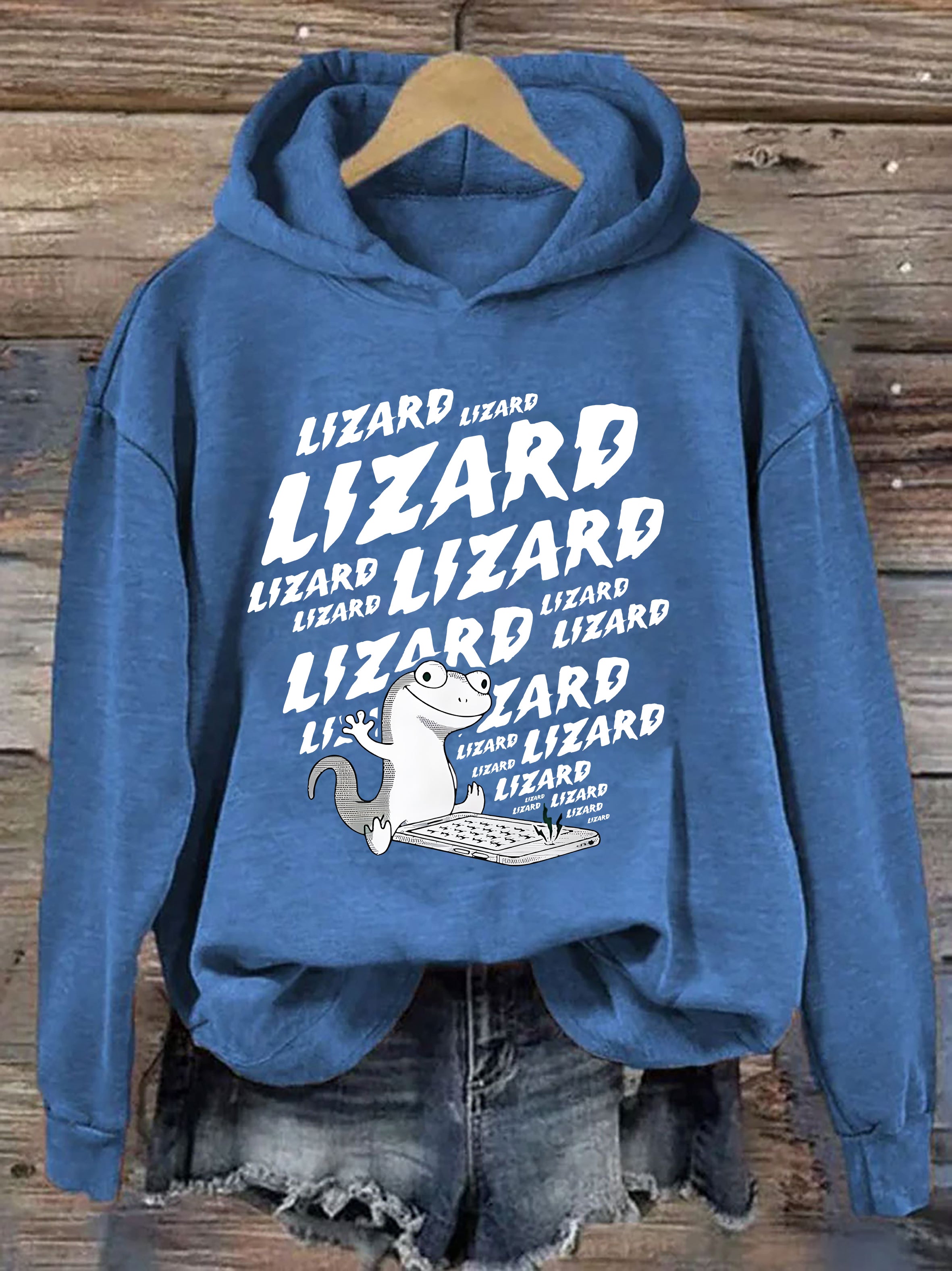 Lizard Wizard Lizard Meme Hoodie