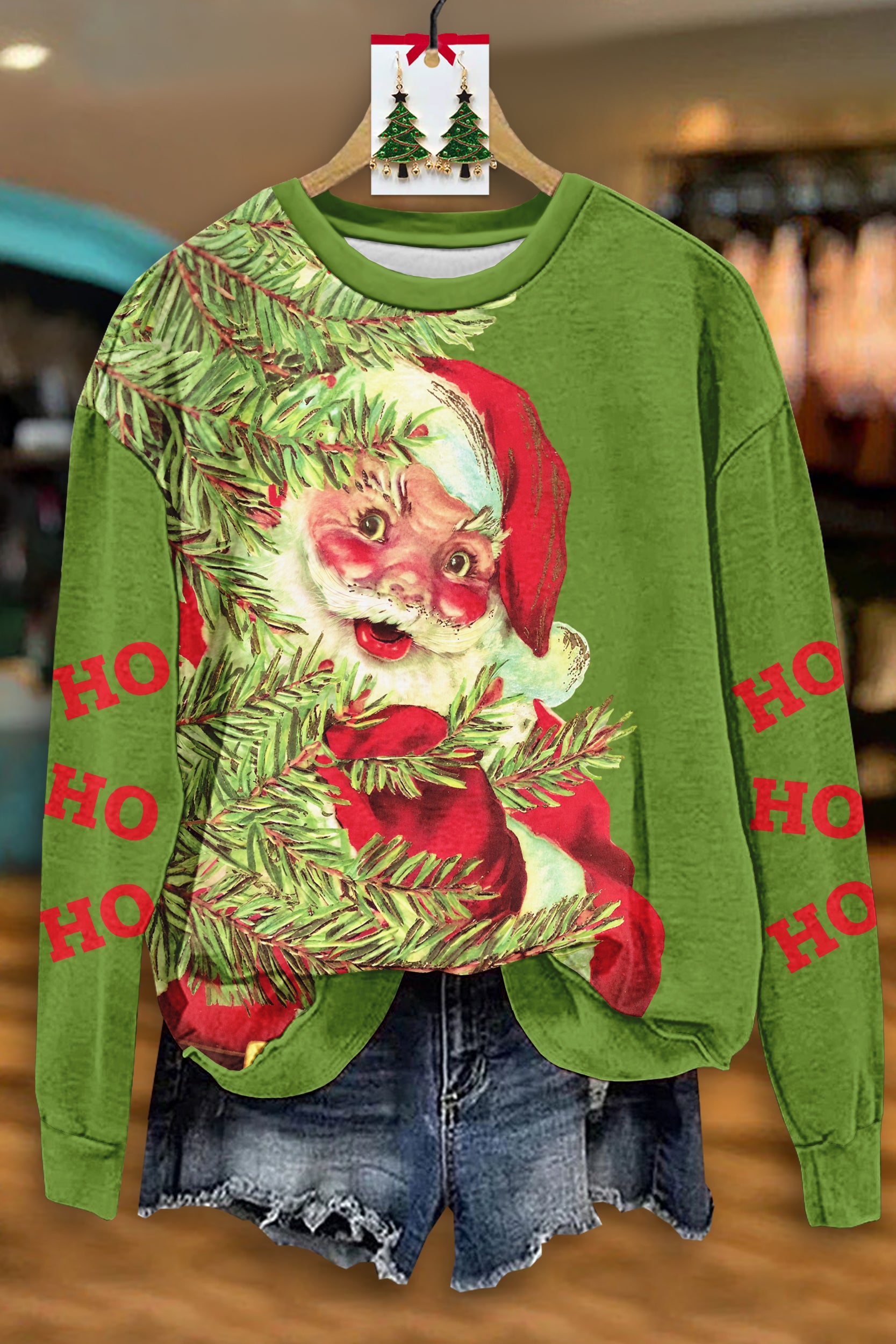 Vintage Christmas Santa Claus Sweatshirt
