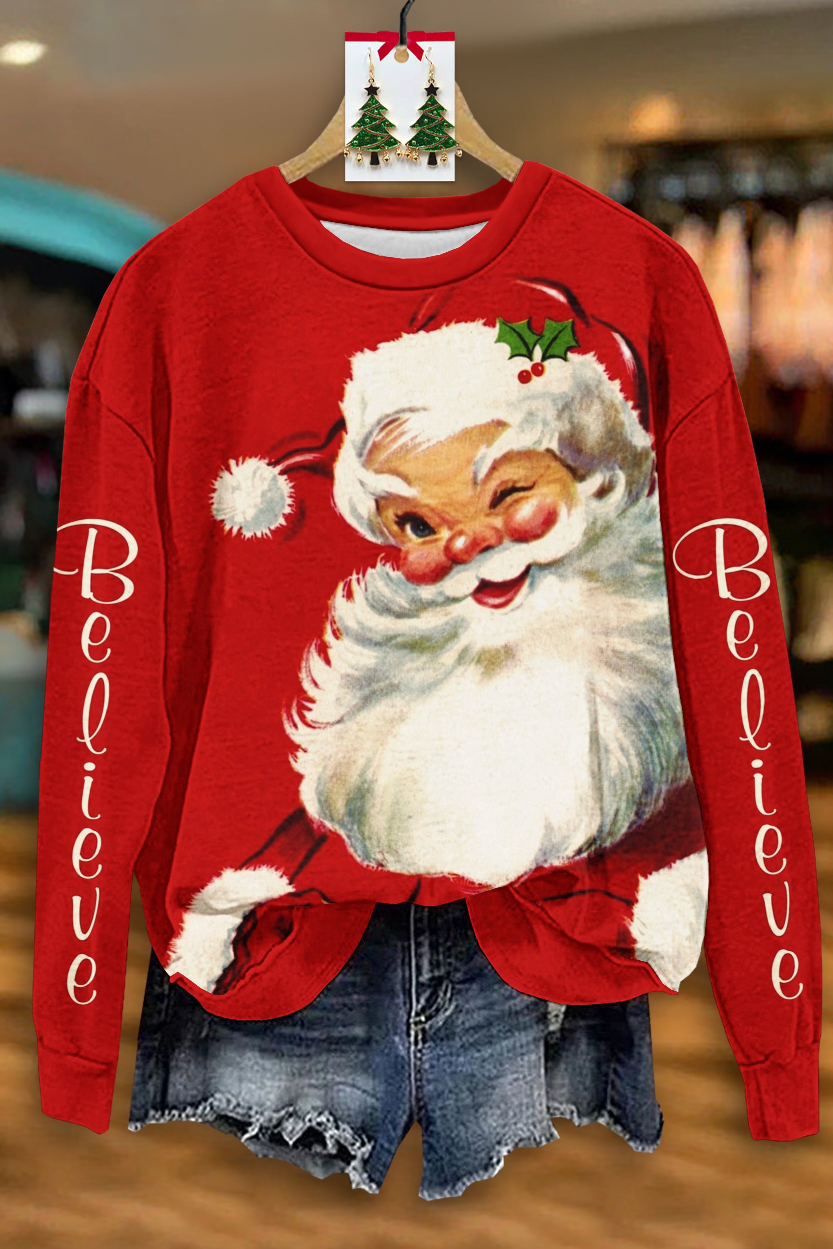 Classic Christmas Santa Claus Sweatshirt