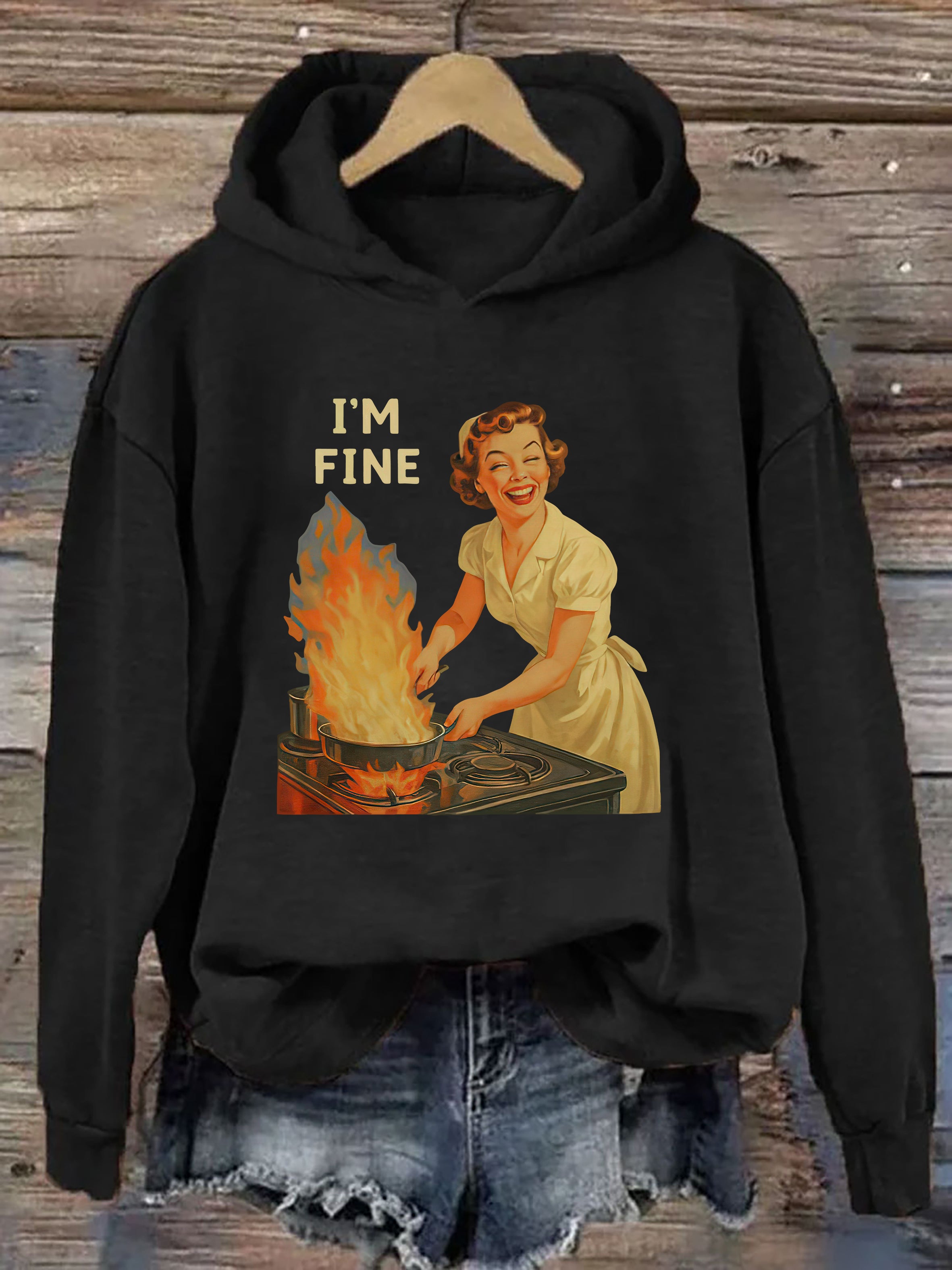 I Am Fine Hoodie