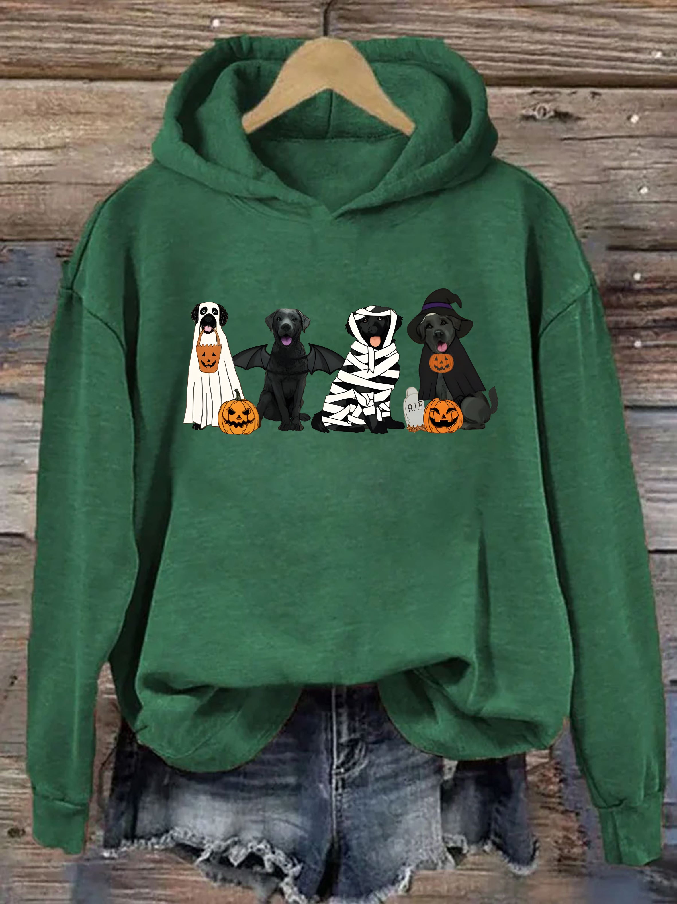 Black Labrador Halloween Hoodie
