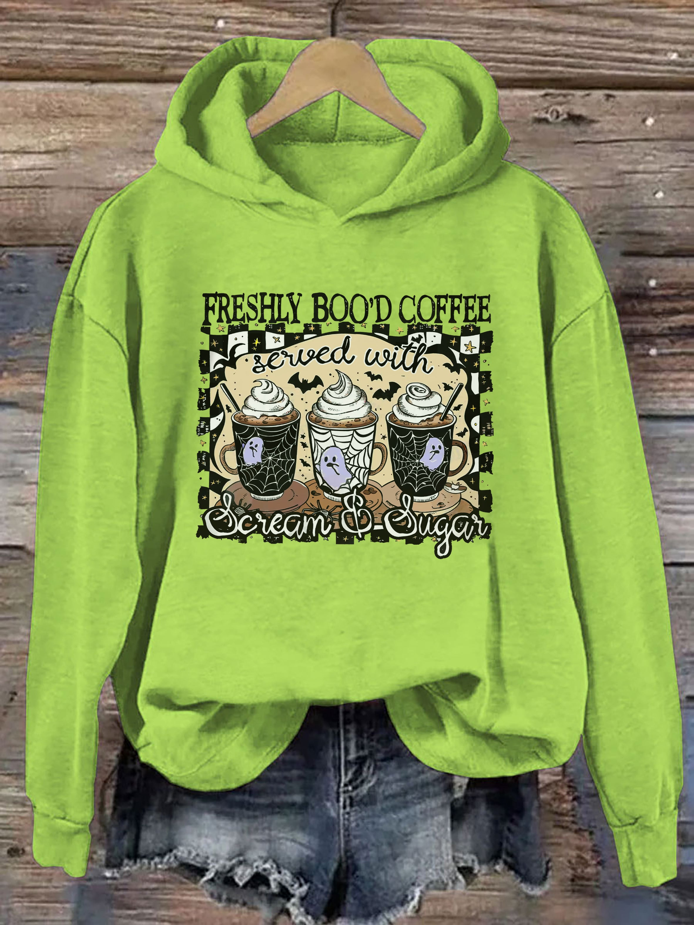 Freshly Boo'd Coffee Halloween Hoodie