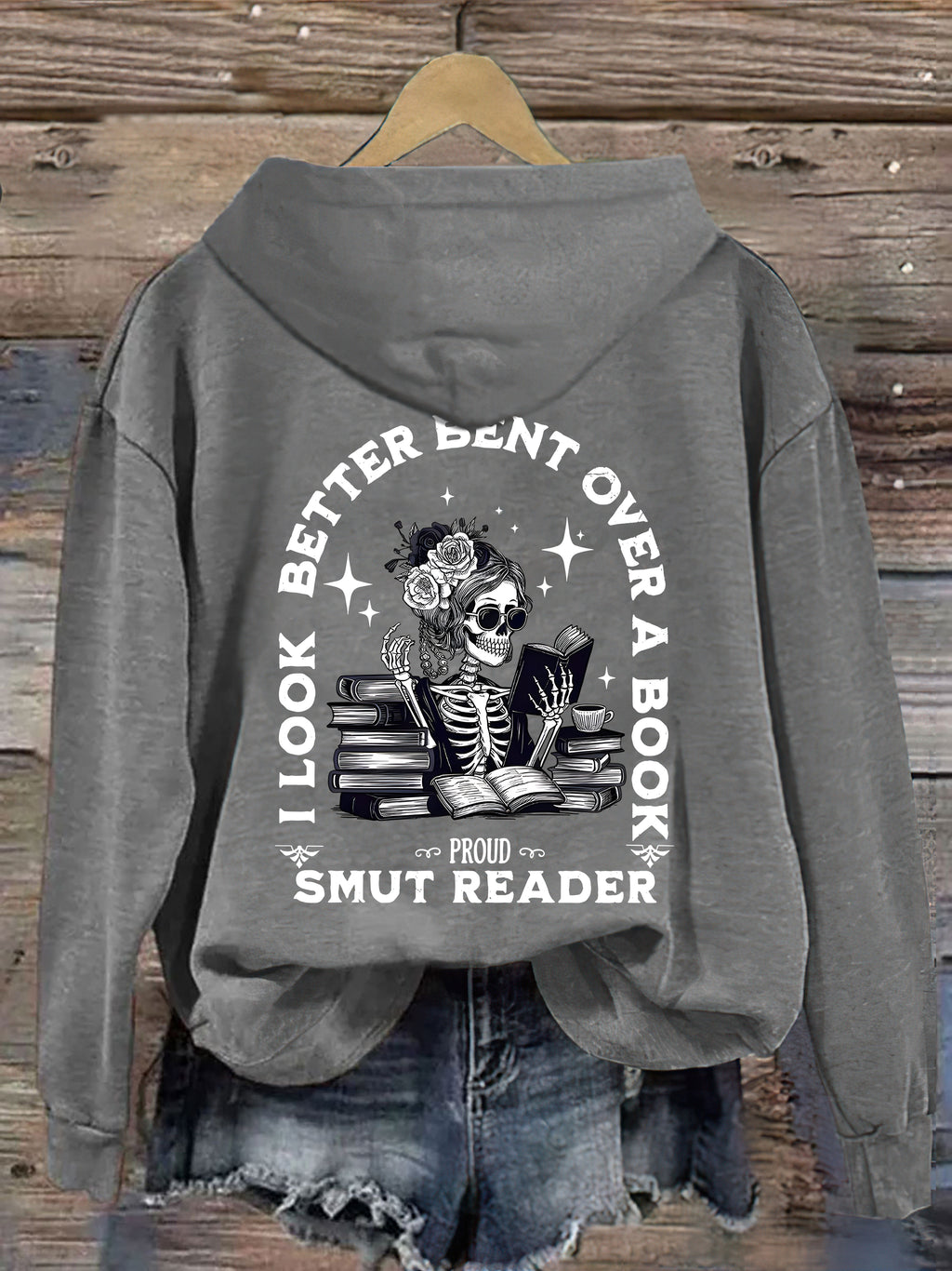 I Look Better Bent Over A Book Hoodie