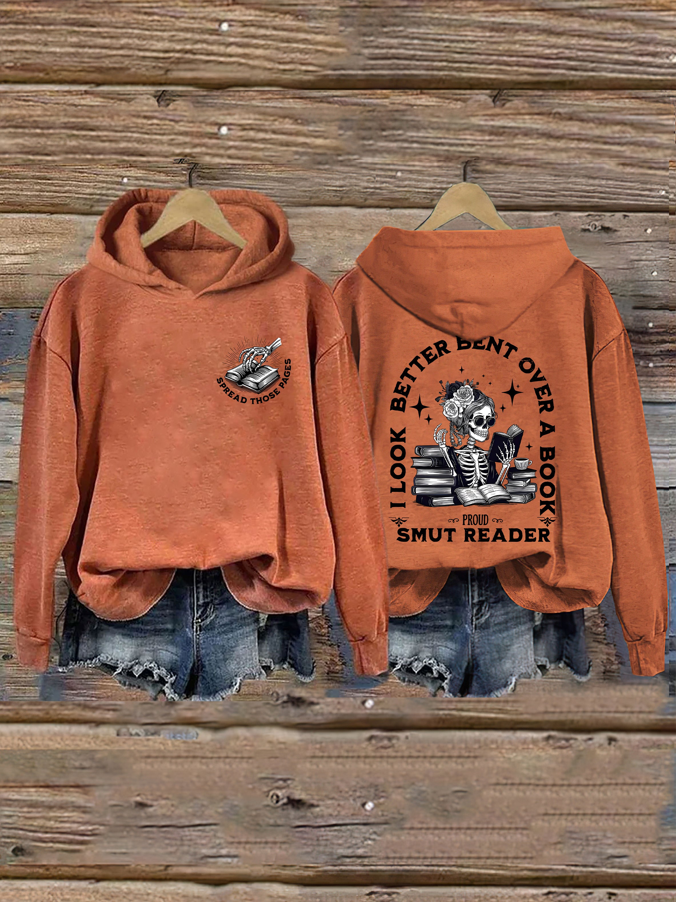 I Look Better Bent Over A Book Hoodie