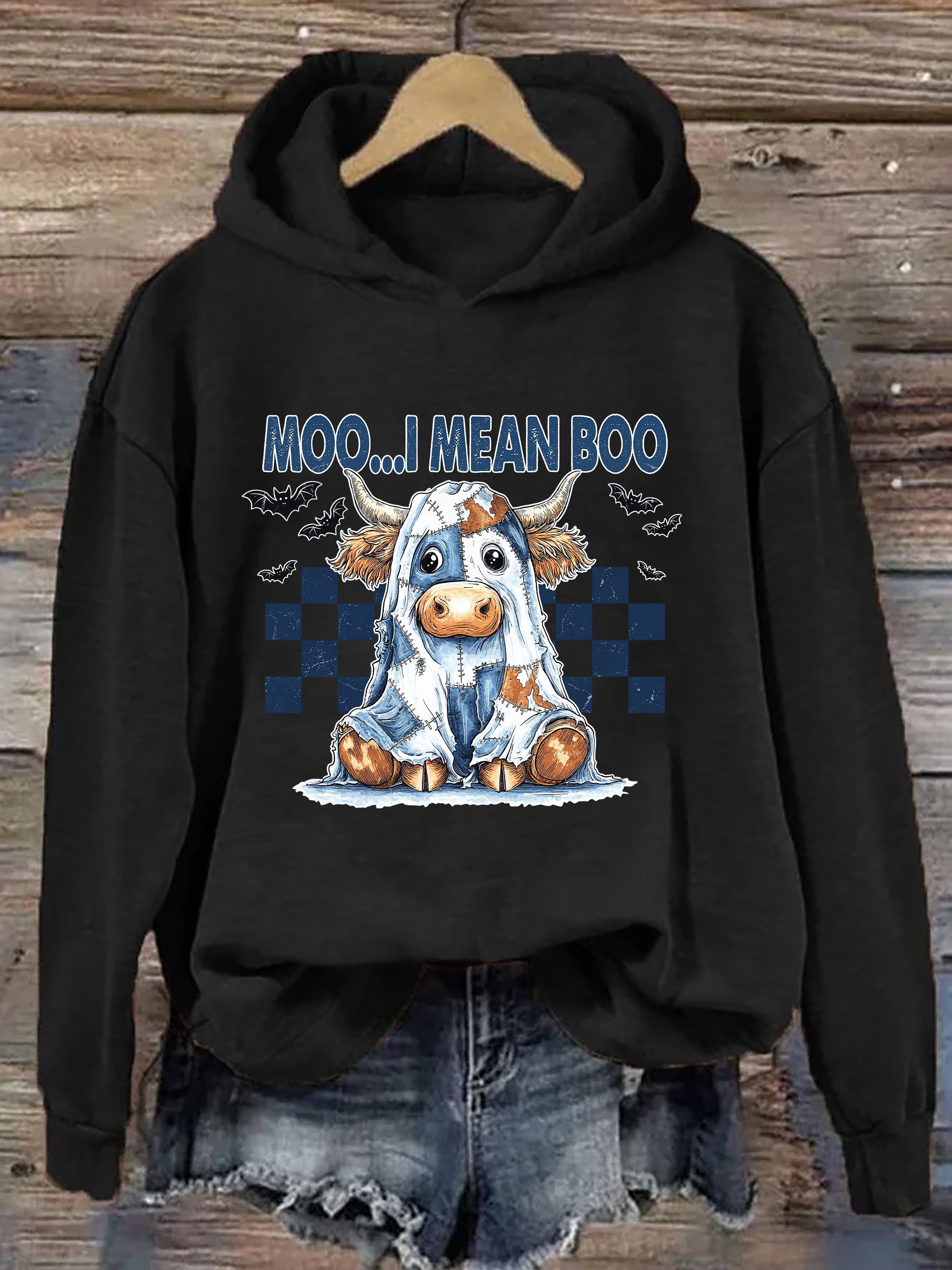 Moo I Mean Boo Hoodie